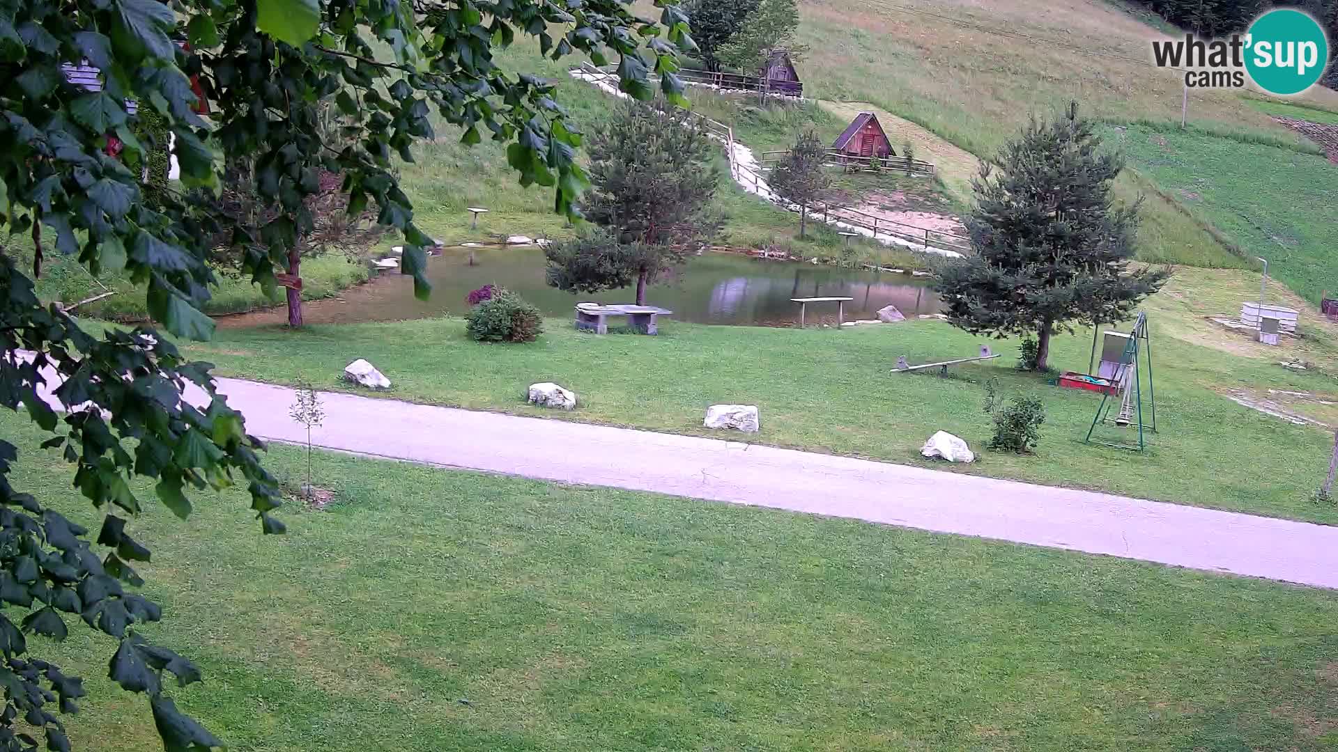 Teich auf dem Bauernhof Pr’Vrhovc | Webkamera