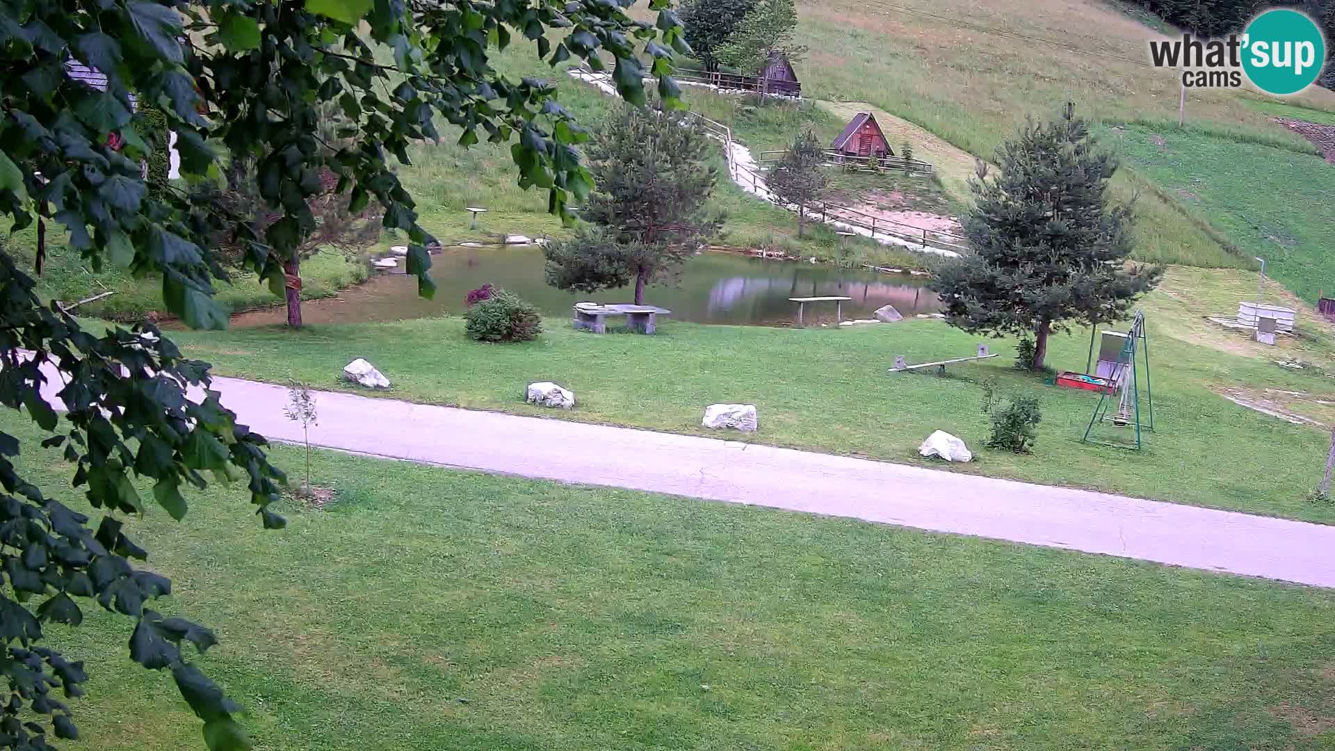 Teich auf dem Bauernhof Pr’Vrhovc | Webkamera