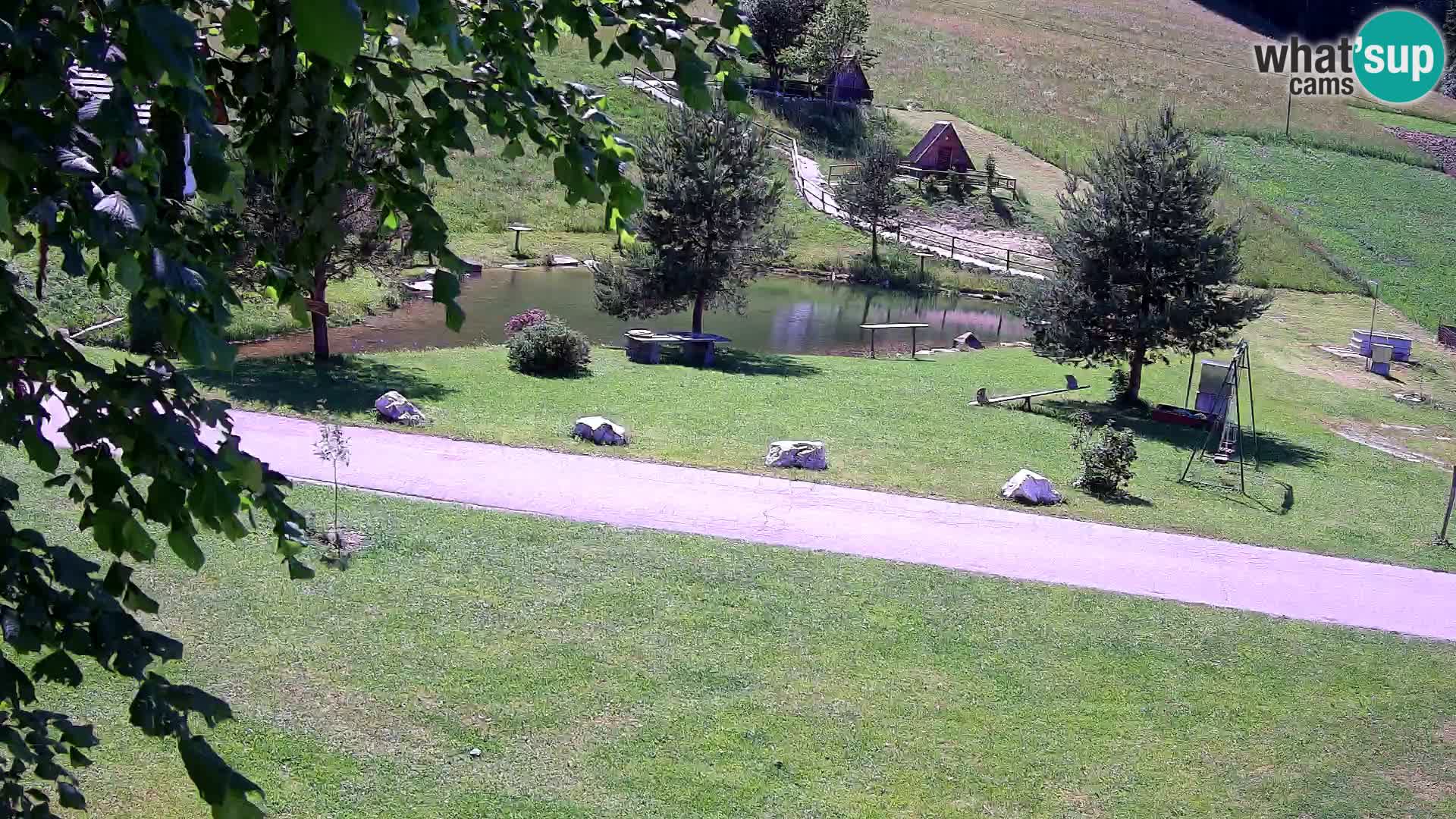 Teich auf dem Bauernhof Pr’Vrhovc | Webkamera