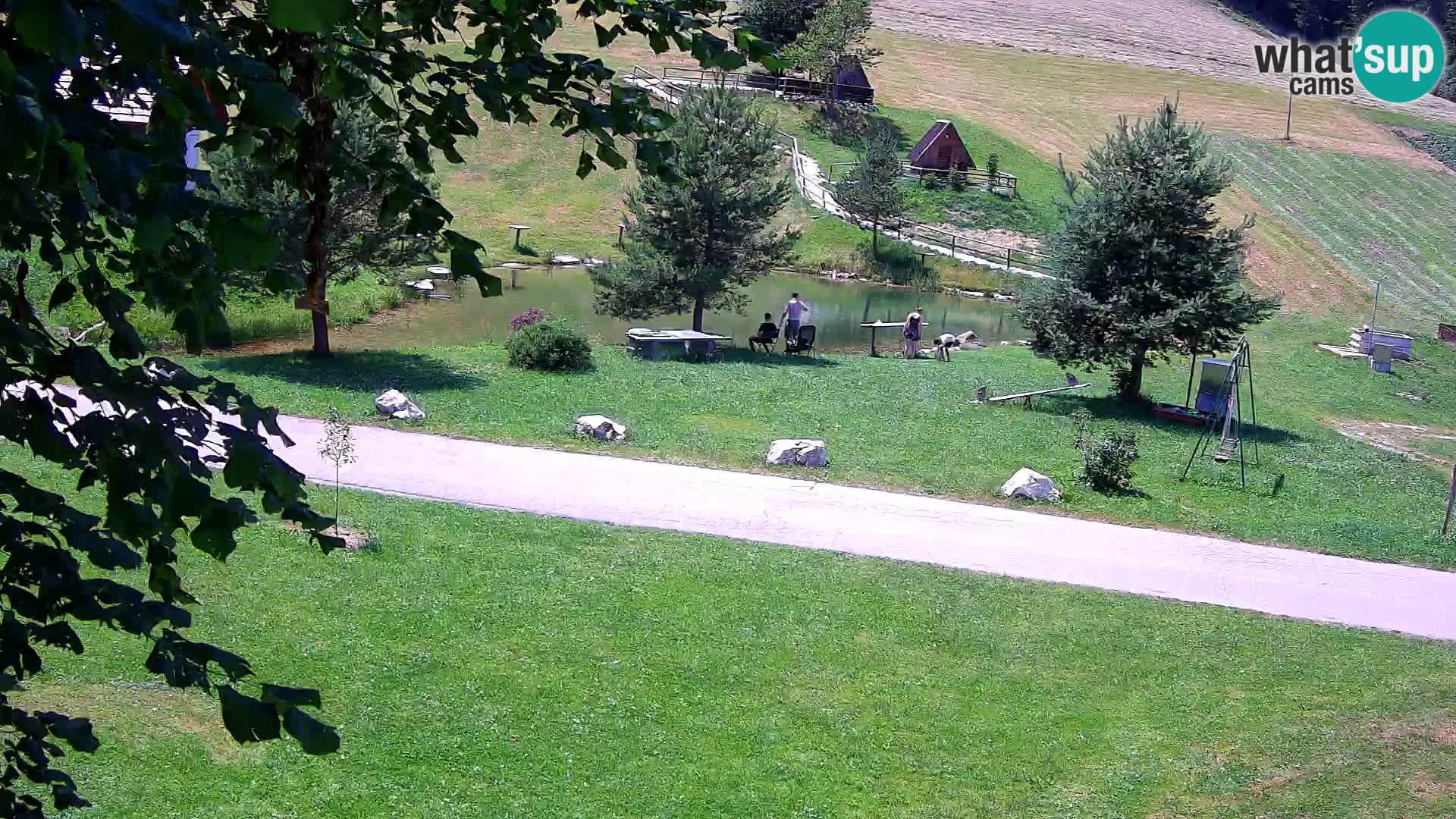 Teich auf dem Bauernhof Pr’Vrhovc | Webkamera