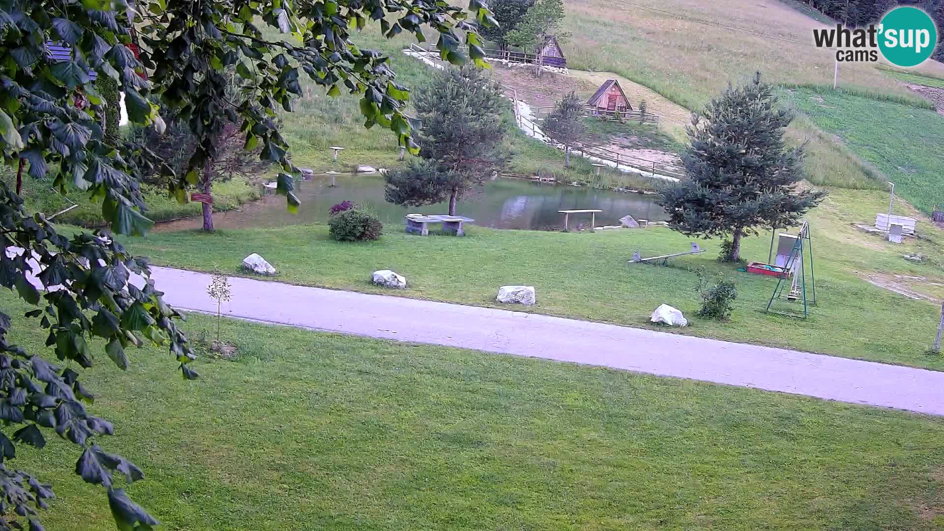 Teich auf dem Bauernhof Pr’Vrhovc | Webkamera