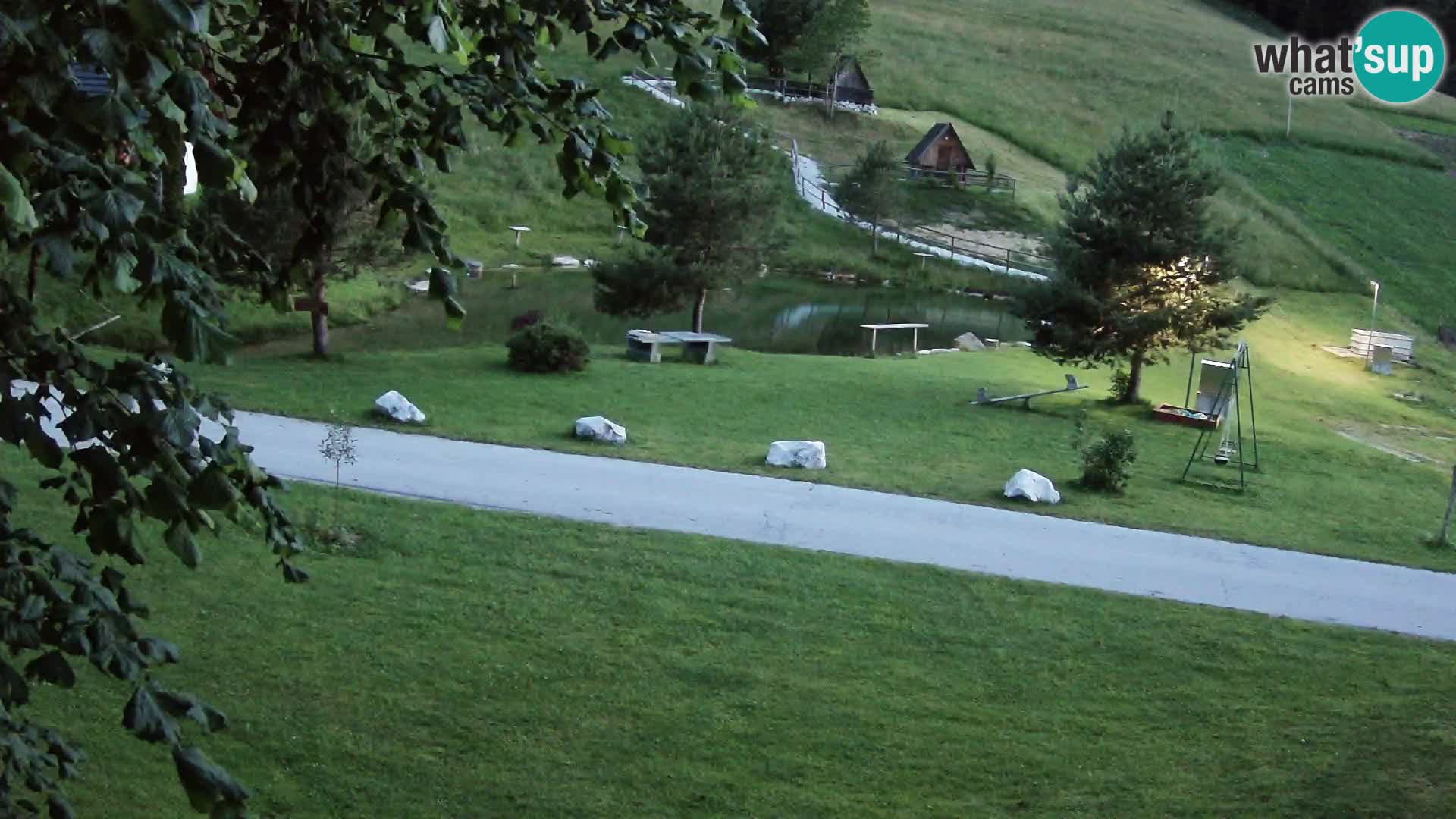 Teich auf dem Bauernhof Pr’Vrhovc | Webkamera