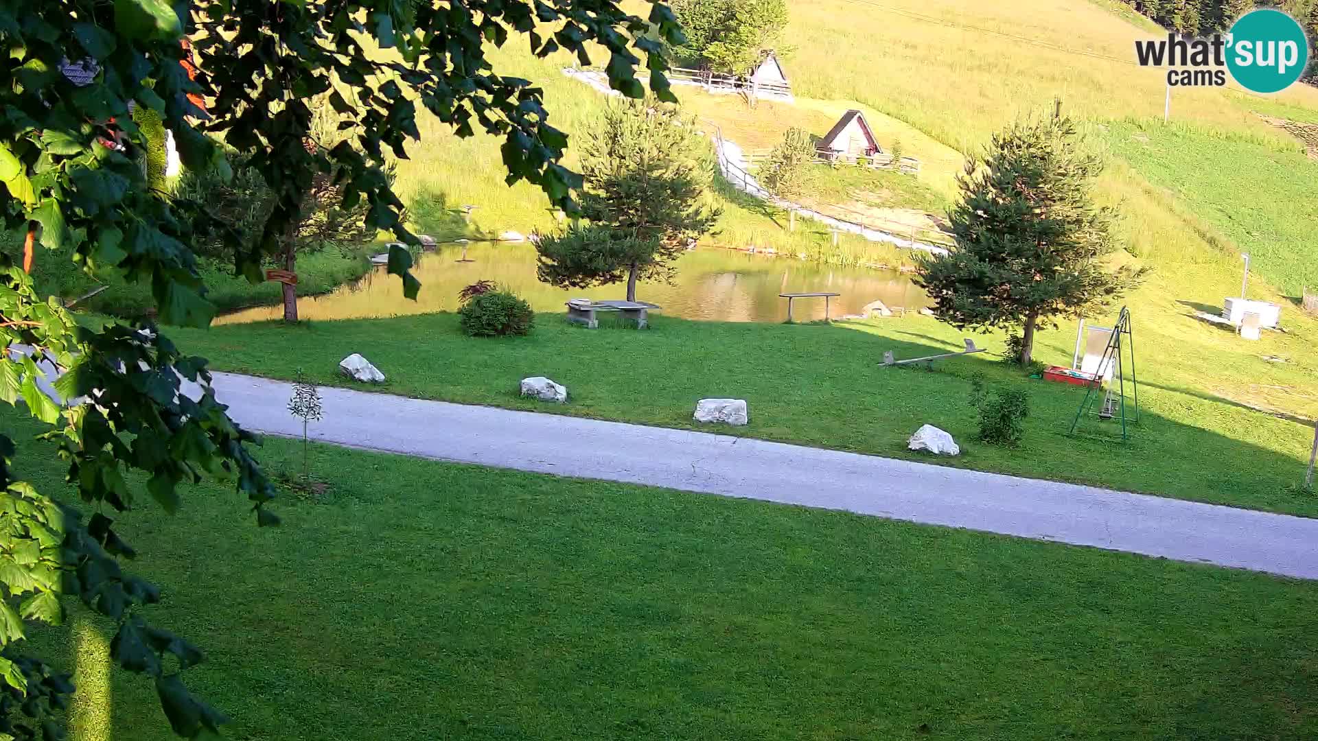 Teich auf dem Bauernhof Pr’Vrhovc | Webkamera