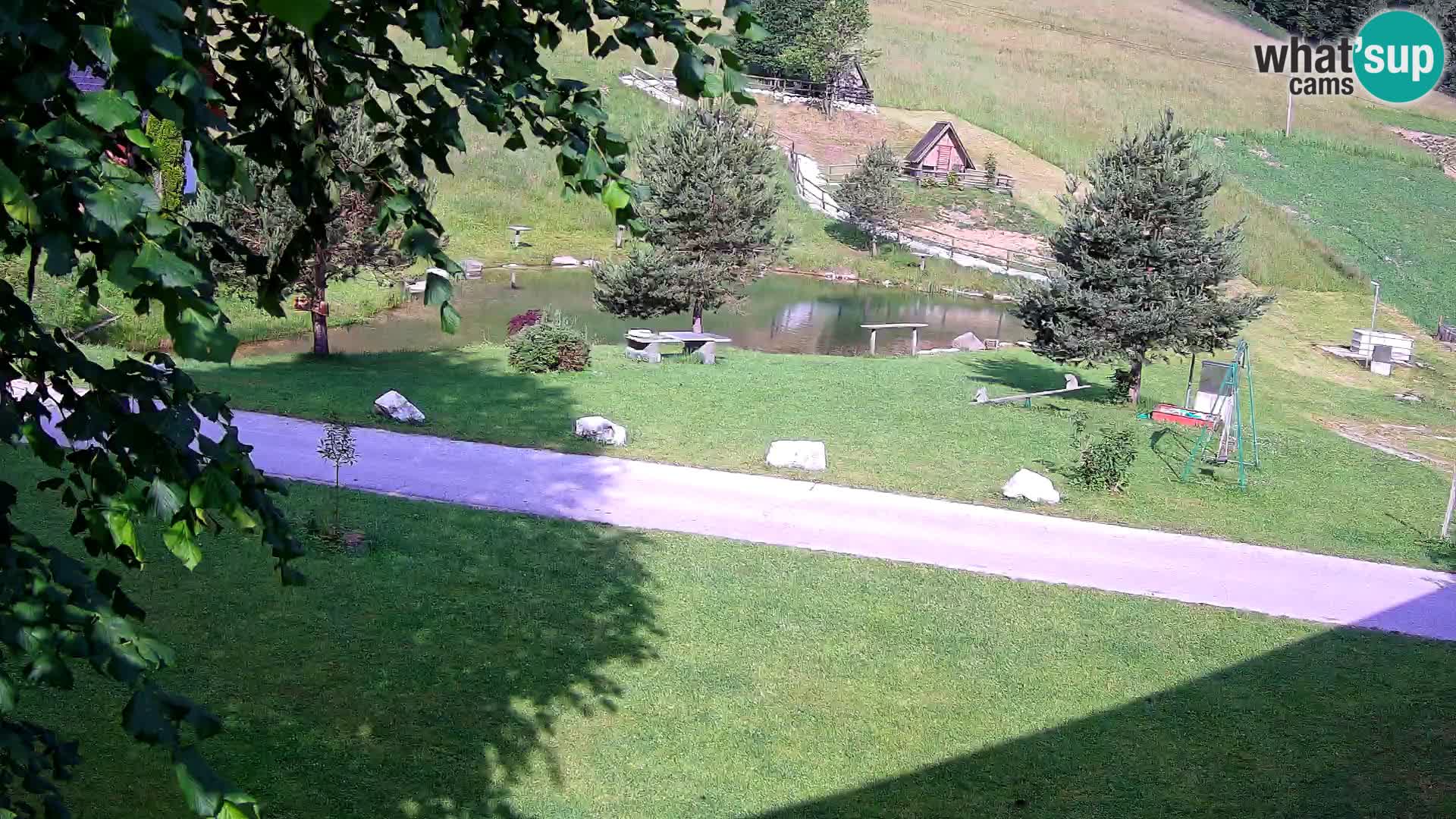 Teich auf dem Bauernhof Pr’Vrhovc | Webkamera