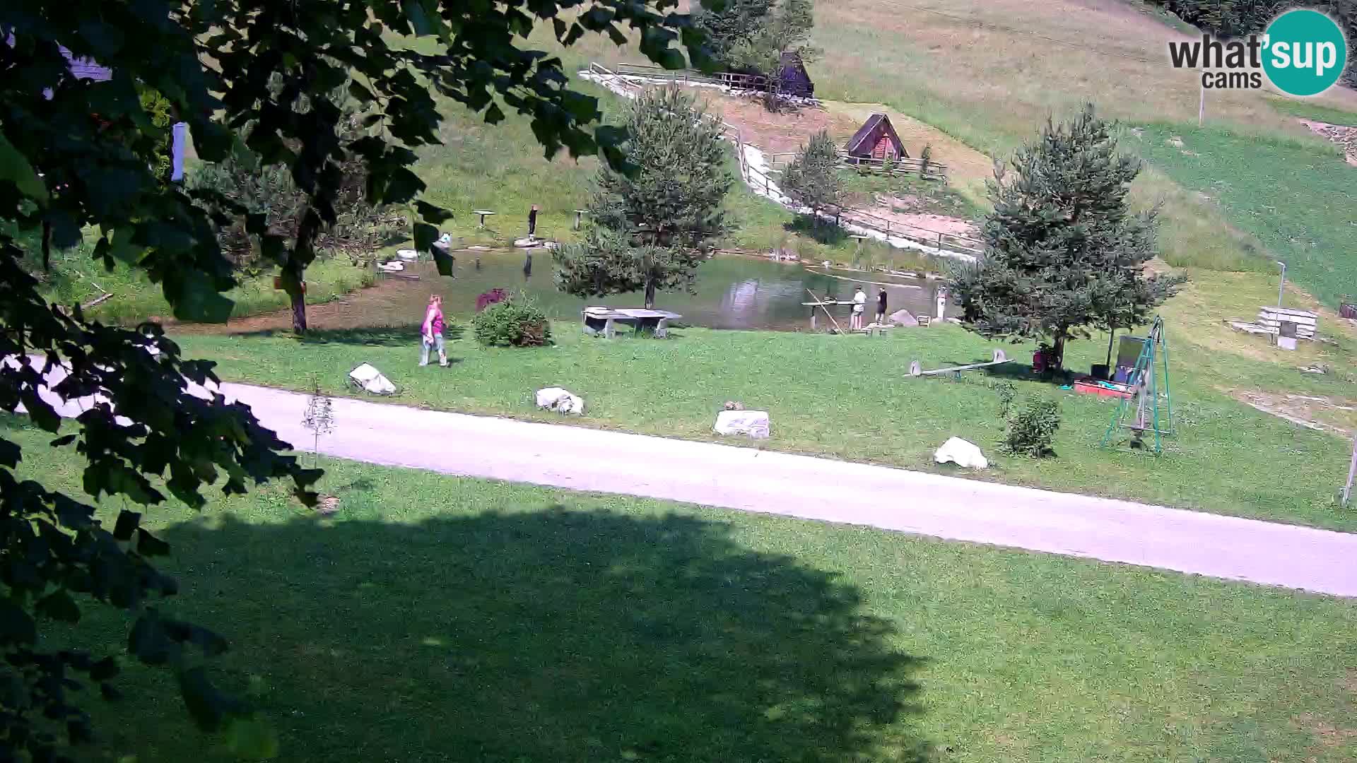 Teich auf dem Bauernhof Pr’Vrhovc | Webkamera
