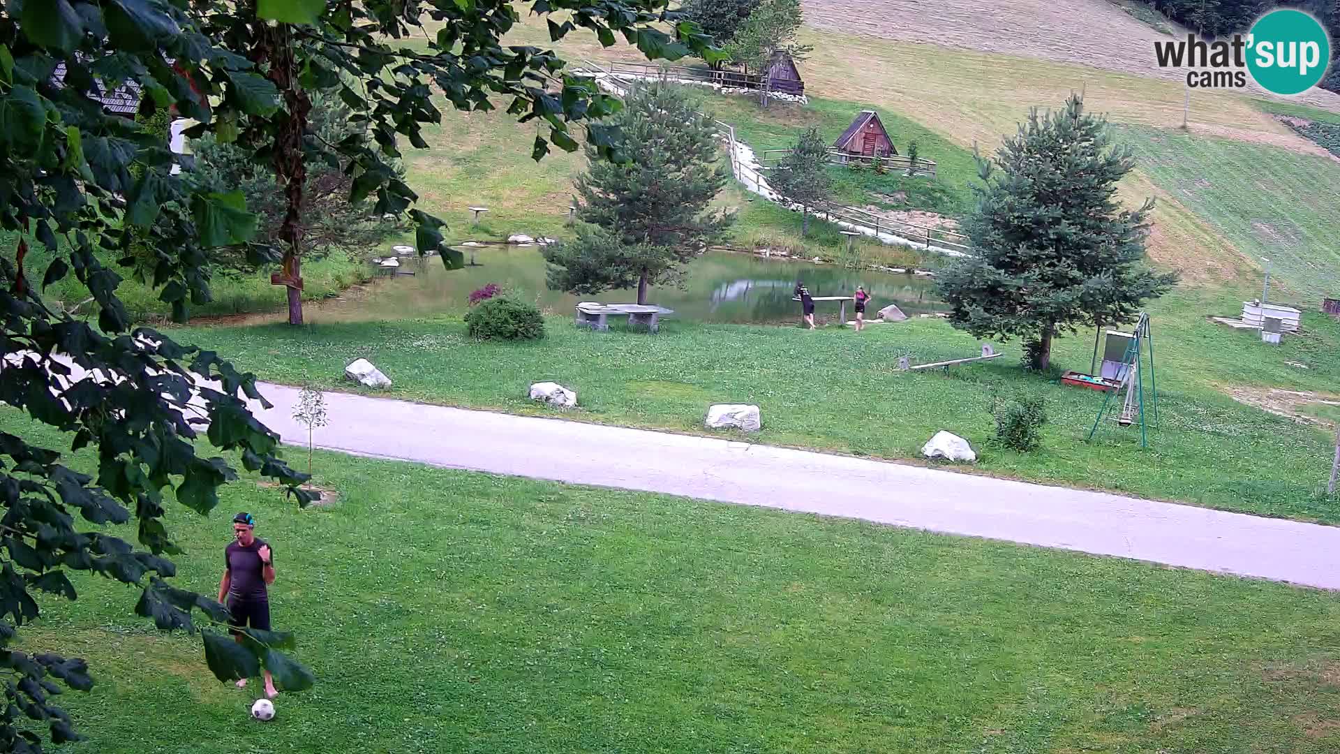 Stagno presso la Fattoria turistica Pr’Vrhovc | webcam in diretta