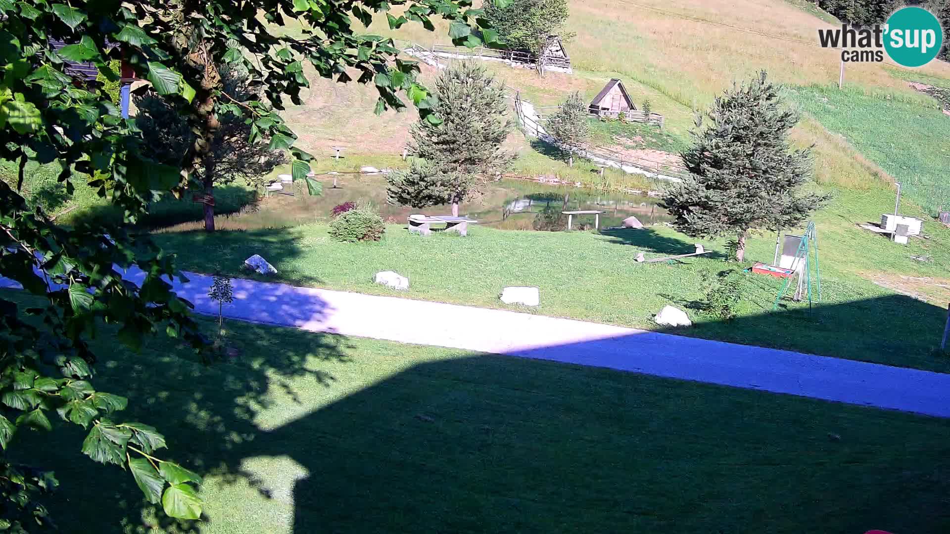 Teich auf dem Bauernhof Pr’Vrhovc | Webkamera