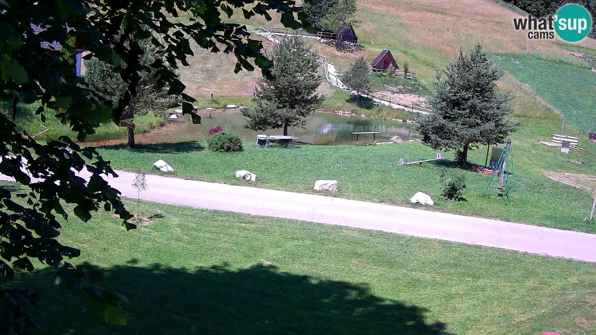 Teich auf dem Bauernhof Pr’Vrhovc | Webkamera