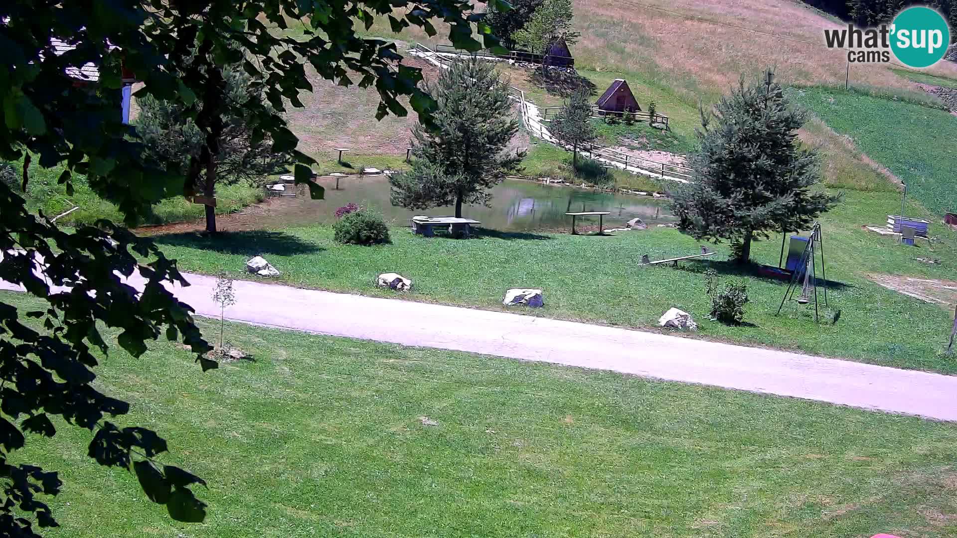 Teich auf dem Bauernhof Pr’Vrhovc | Webkamera