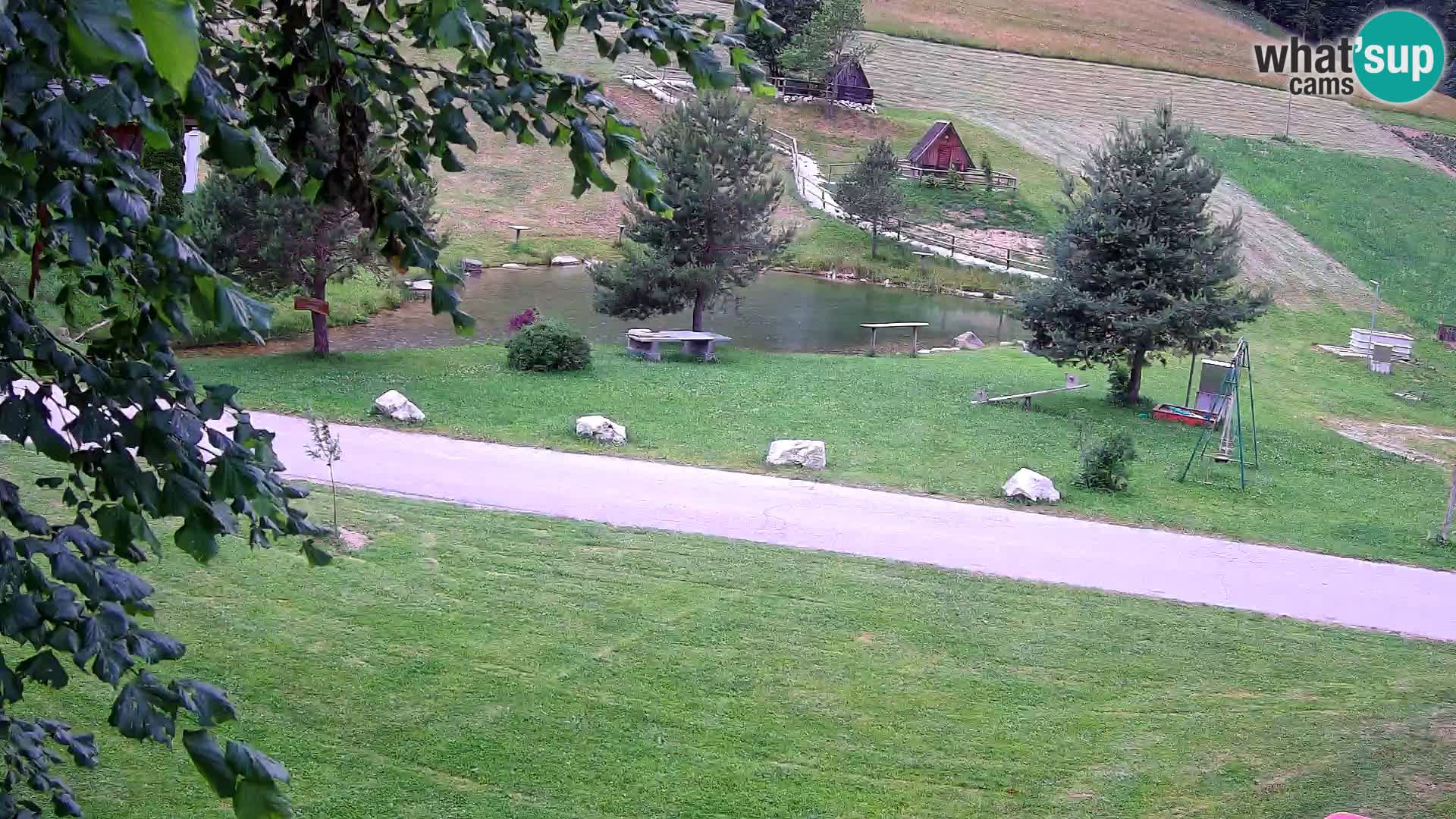 Teich auf dem Bauernhof Pr’Vrhovc | Webkamera