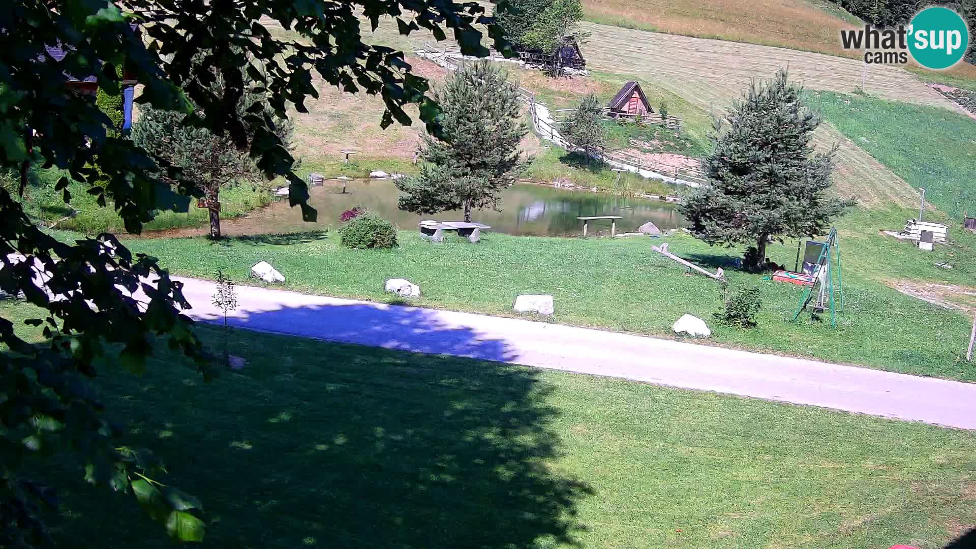 Pond at the Pr’Vrhovc Homestead Webcam