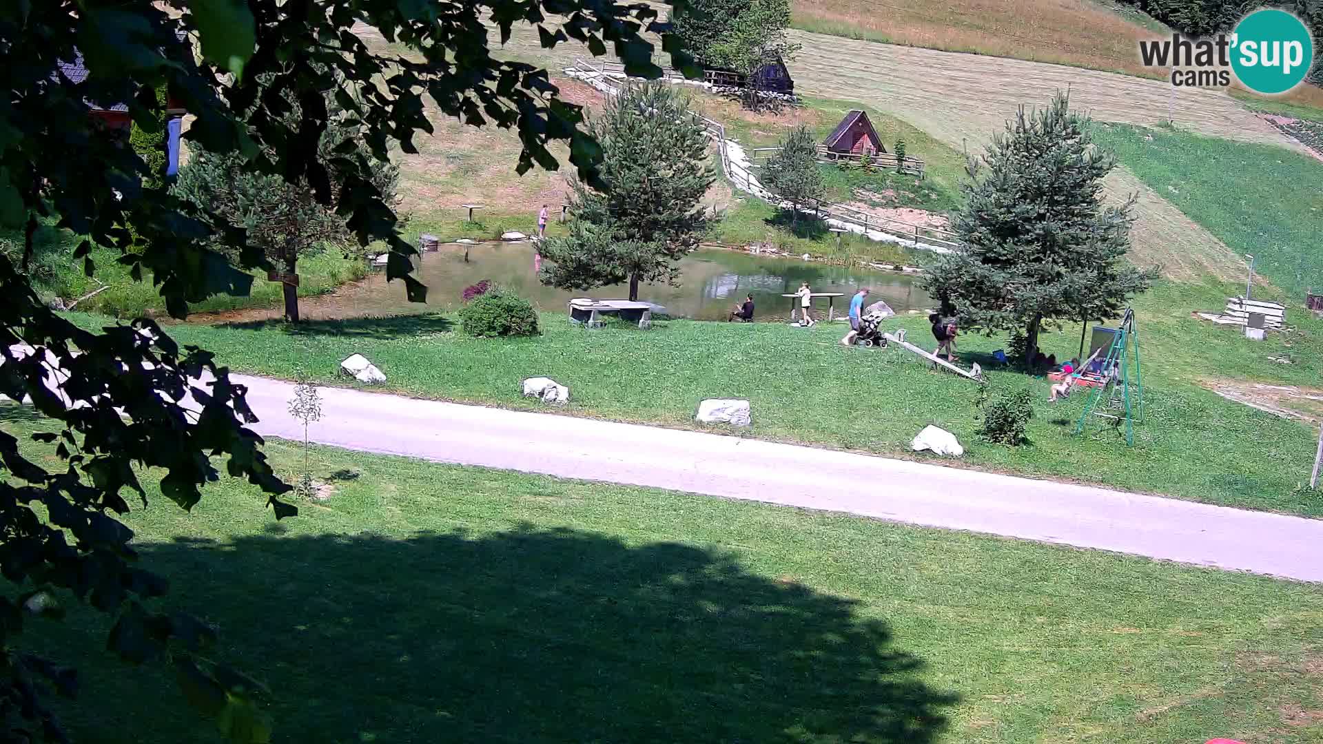 Teich auf dem Bauernhof Pr’Vrhovc | Webkamera