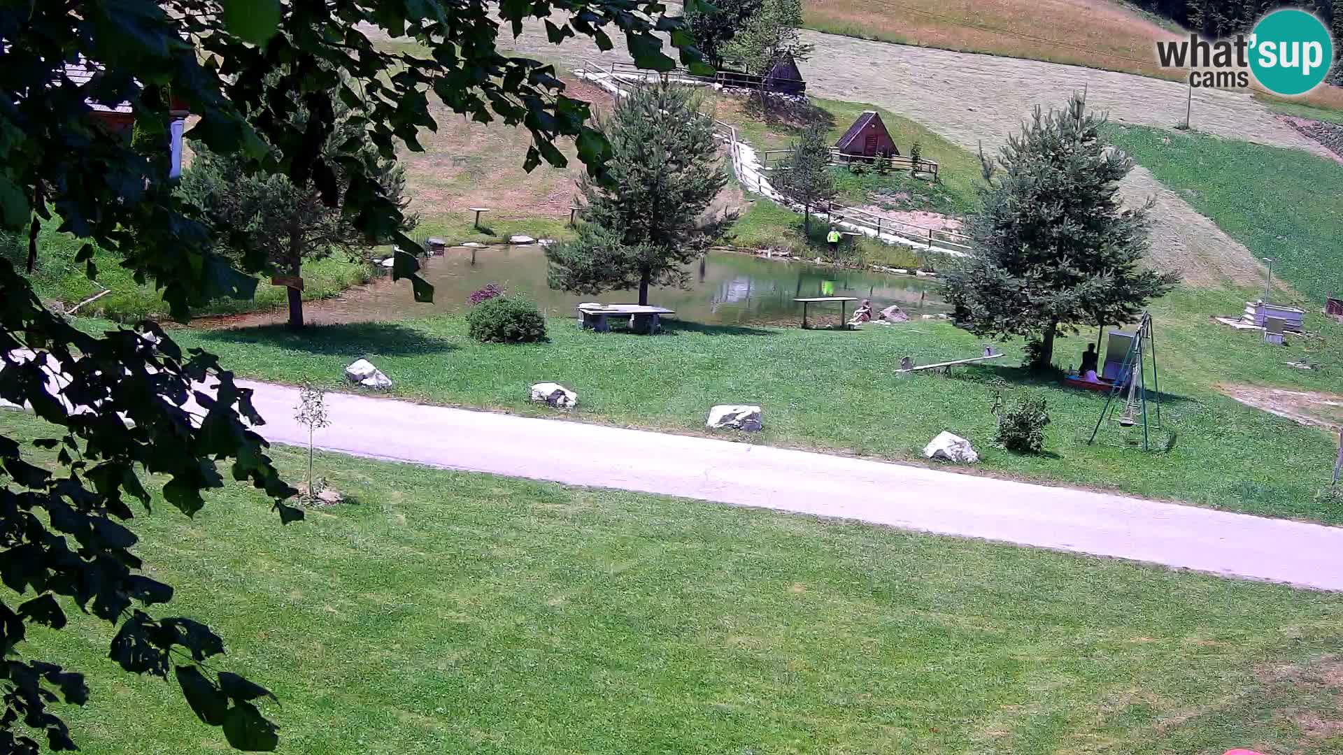 Teich auf dem Bauernhof Pr’Vrhovc | Webkamera