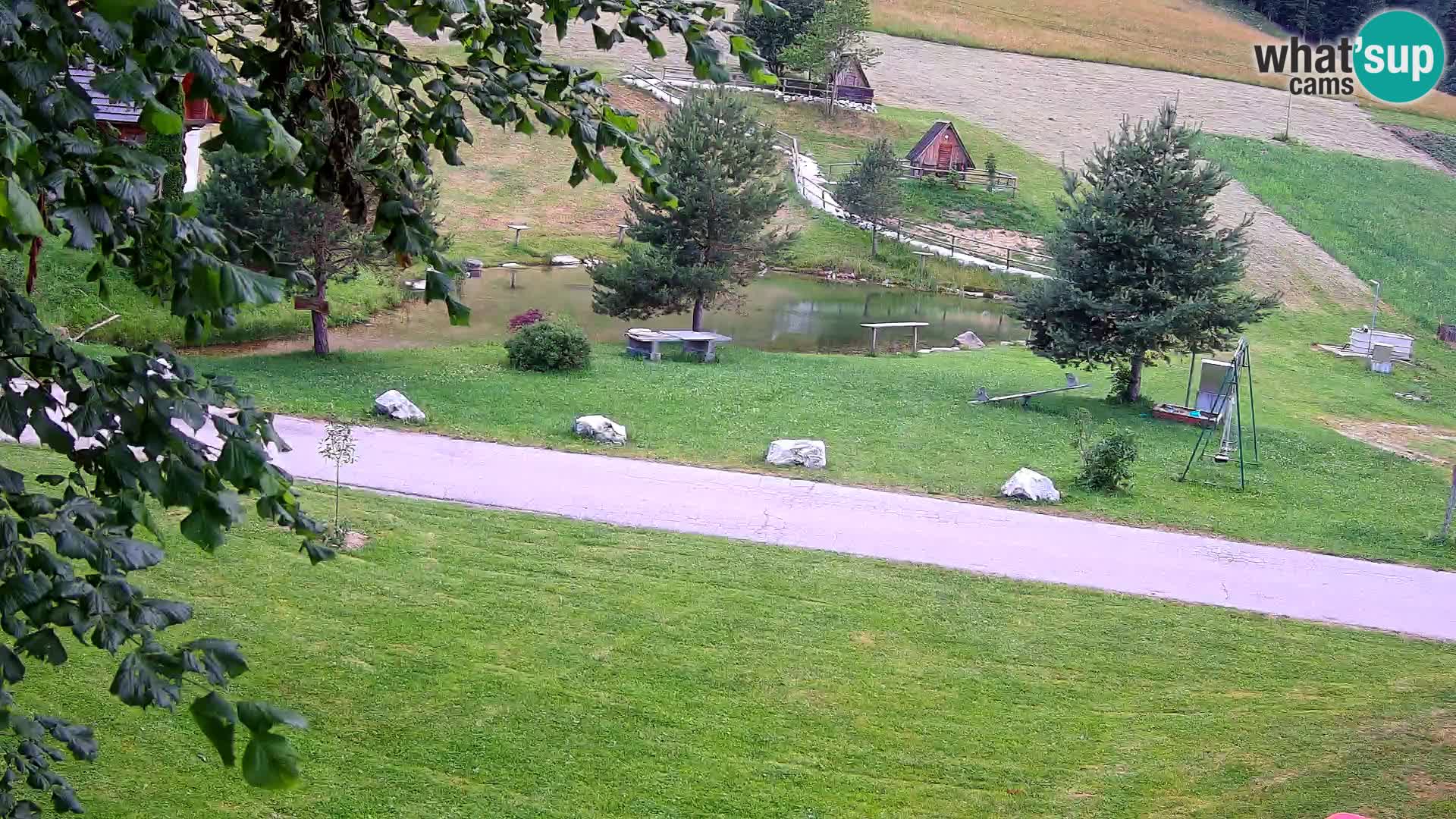 Teich auf dem Bauernhof Pr’Vrhovc | Webkamera