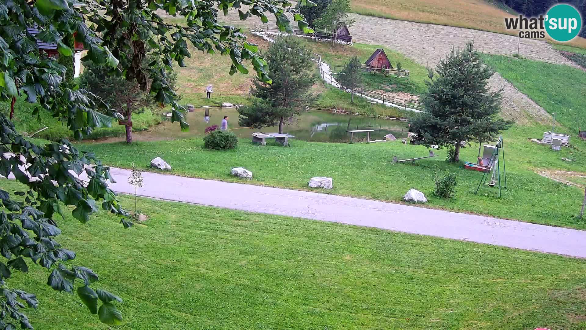 Teich auf dem Bauernhof Pr’Vrhovc | Webkamera