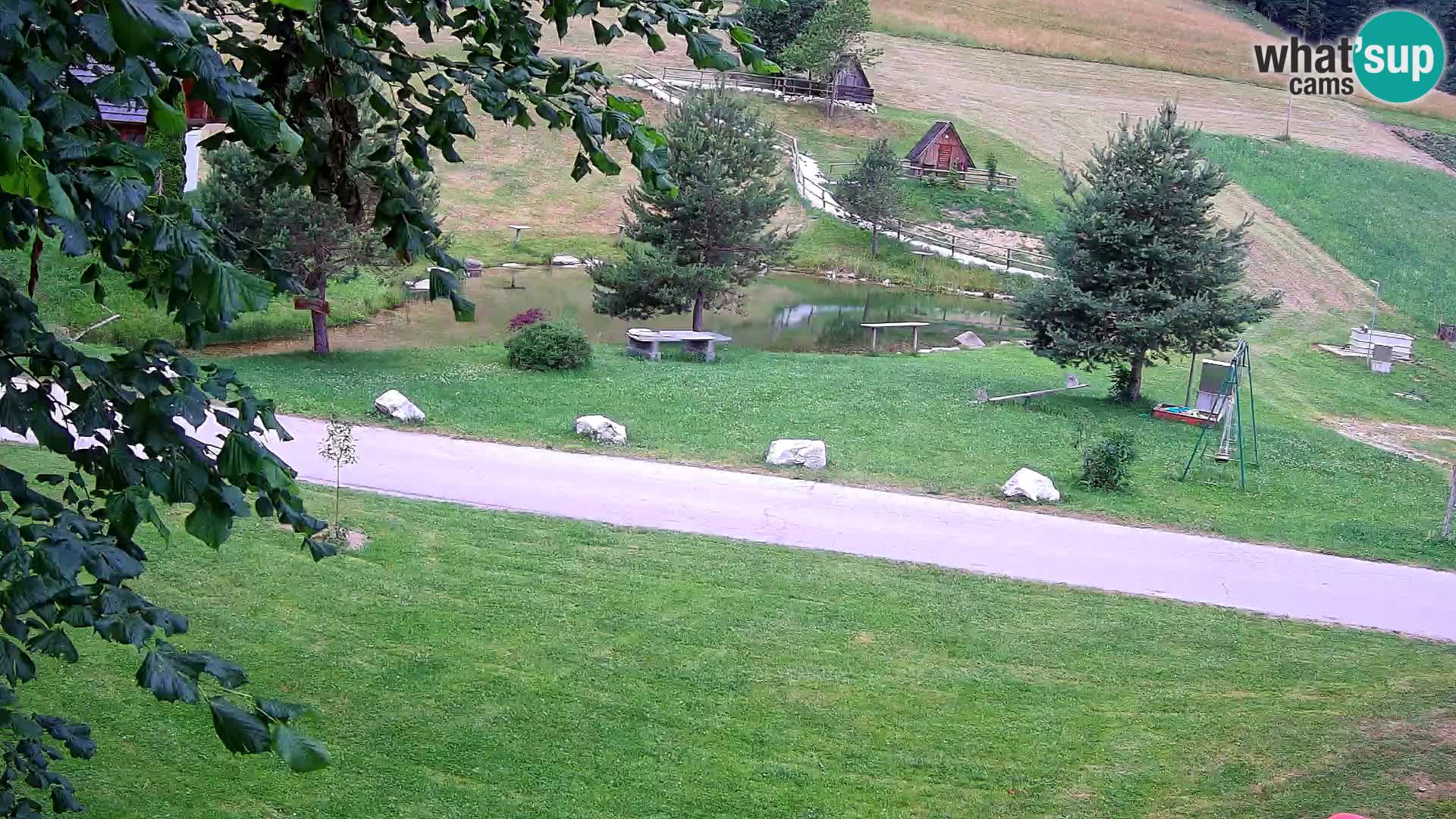 Pond at the Pr’Vrhovc Homestead Webcam