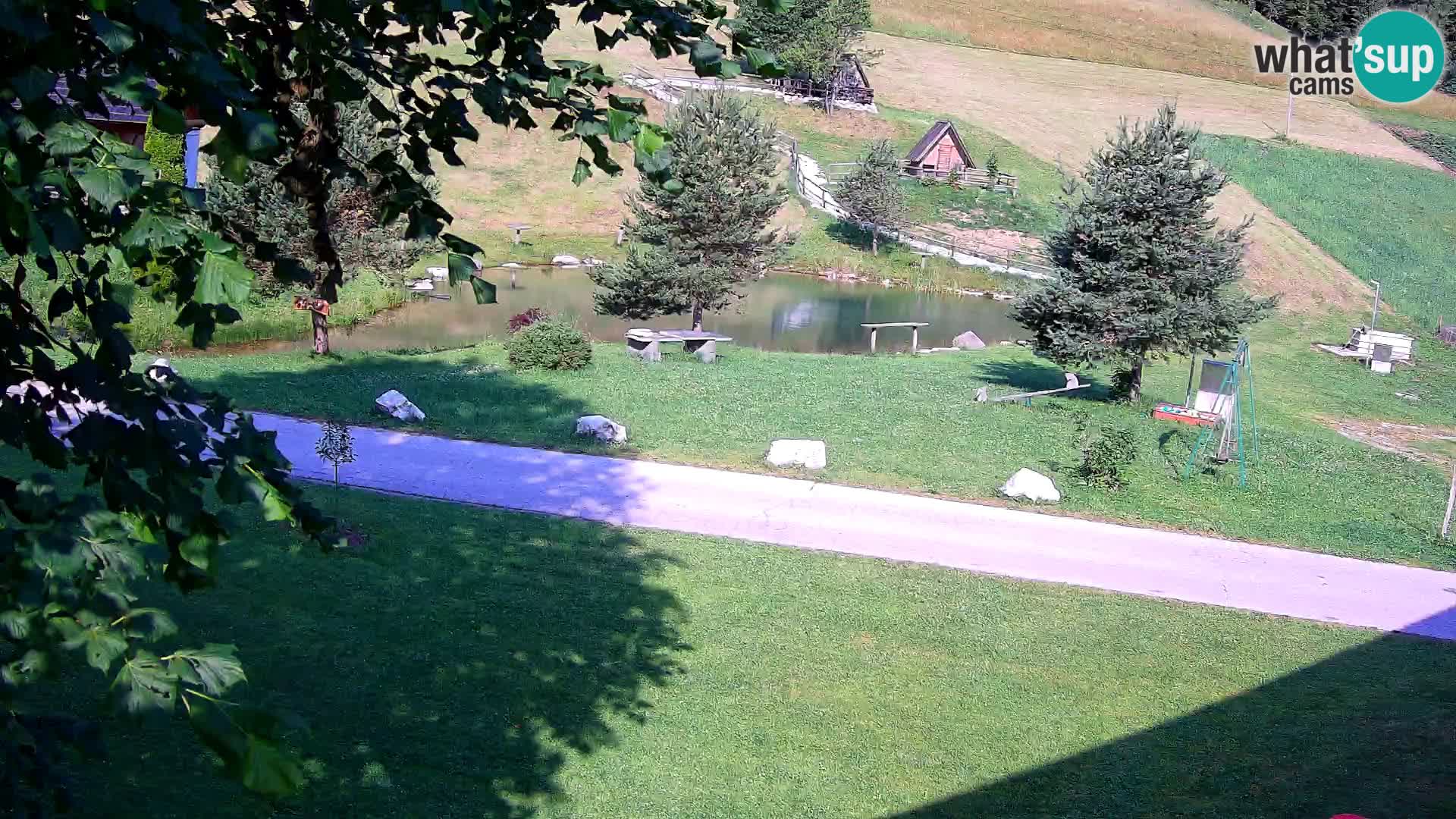 Pond at the Pr’Vrhovc Homestead Webcam