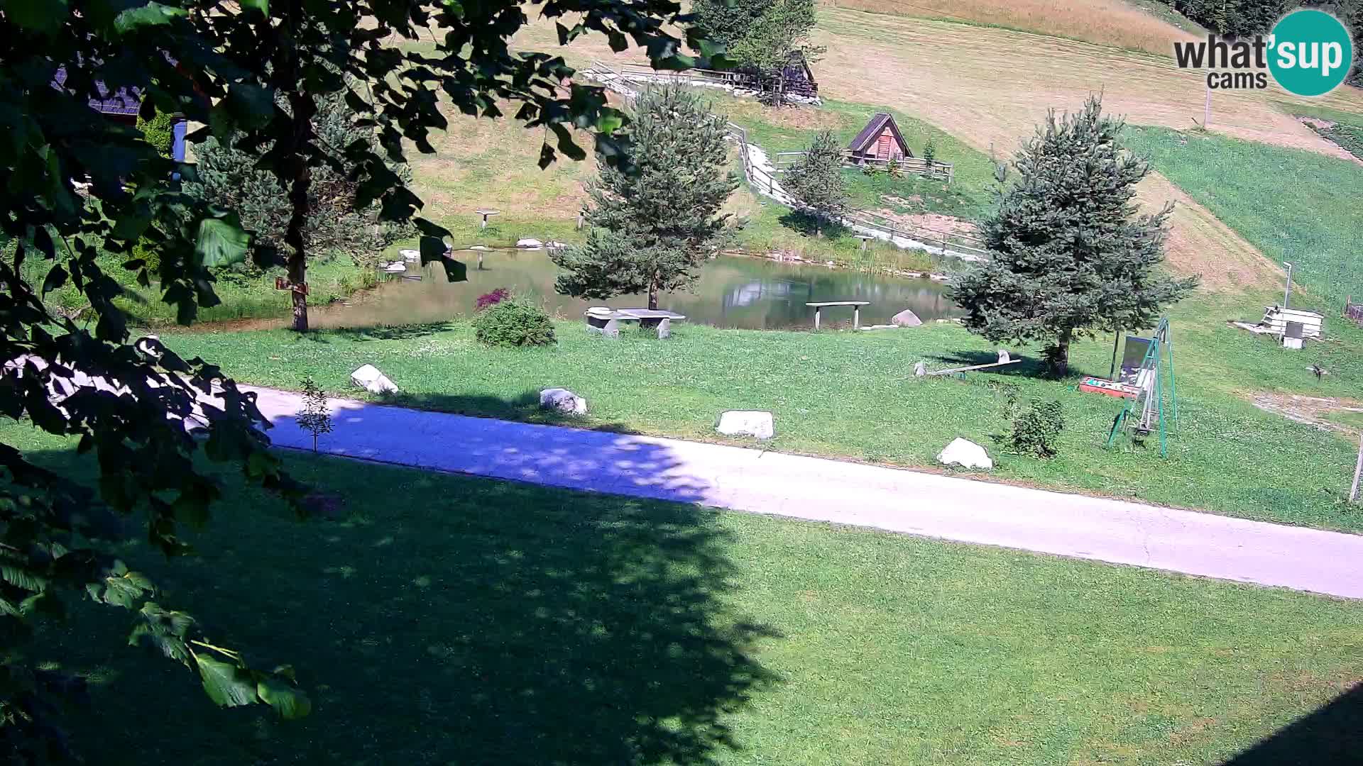 Teich auf dem Bauernhof Pr’Vrhovc | Webkamera