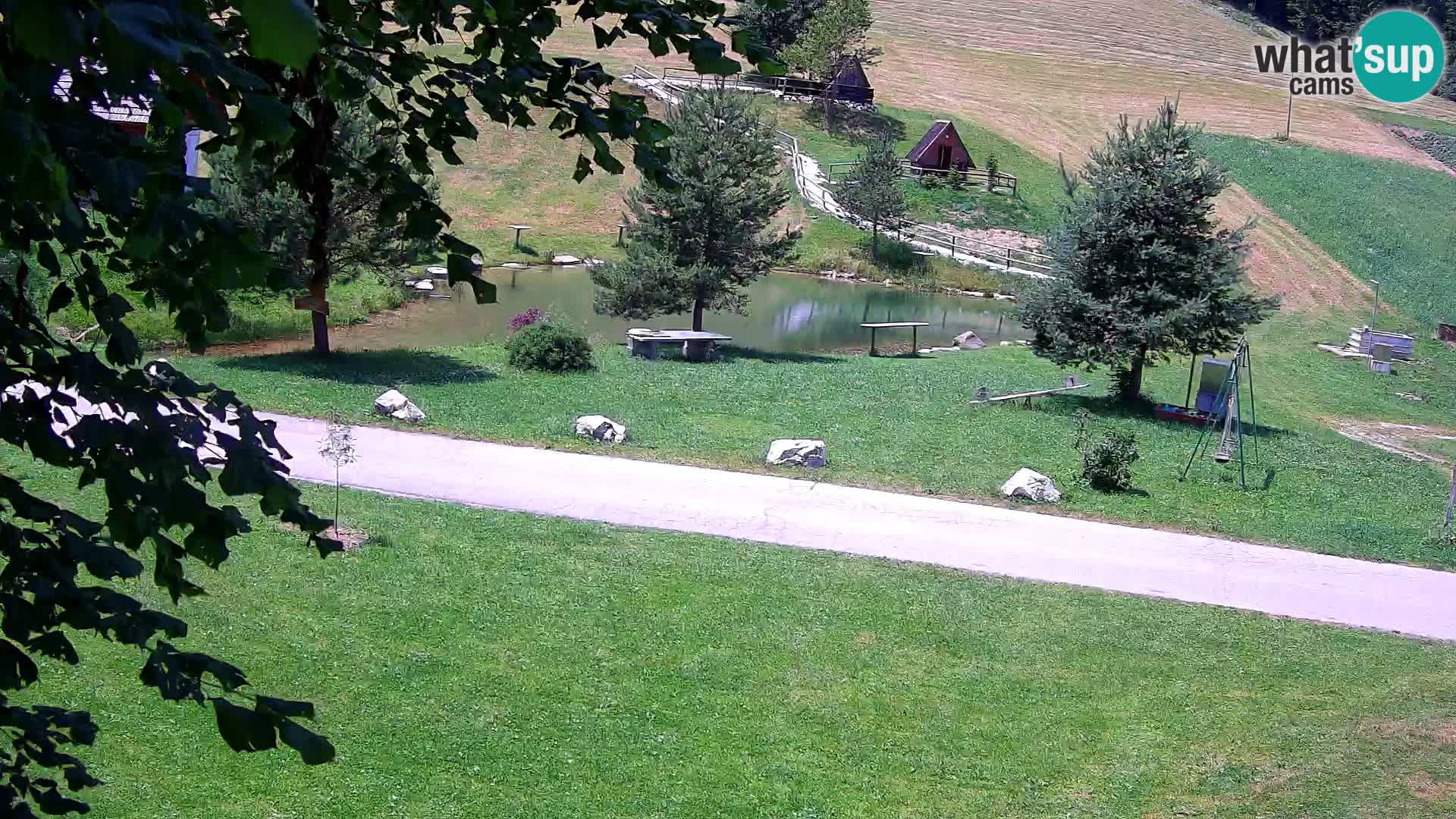 Teich auf dem Bauernhof Pr’Vrhovc | Webkamera