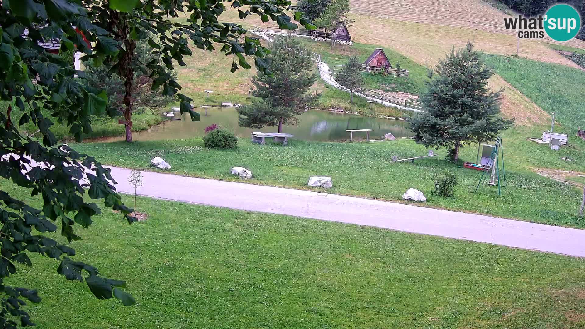 Teich auf dem Bauernhof Pr’Vrhovc | Webkamera
