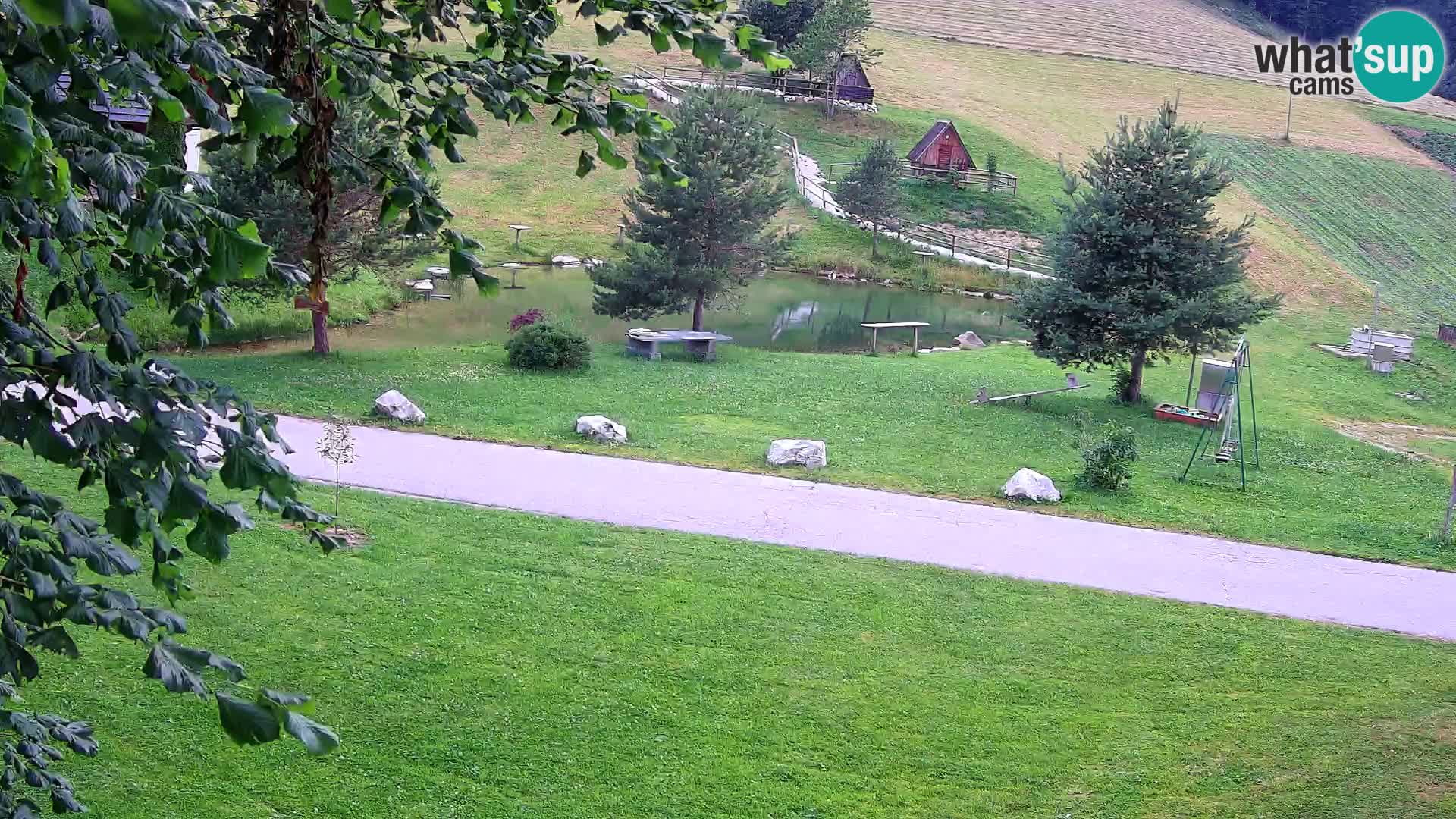 Étang à la ferme Pr’Vrhovc | Caméra en direct