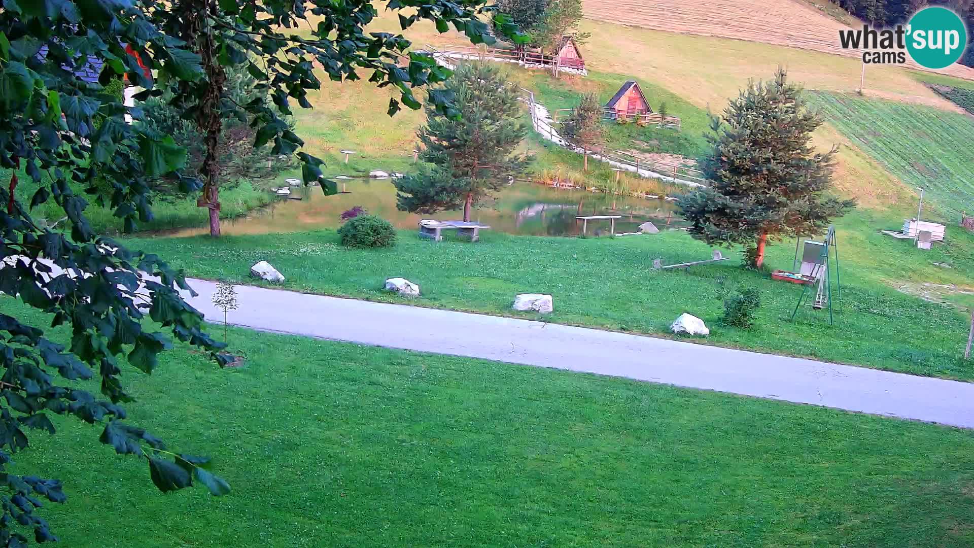 Teich auf dem Bauernhof Pr’Vrhovc | Webkamera