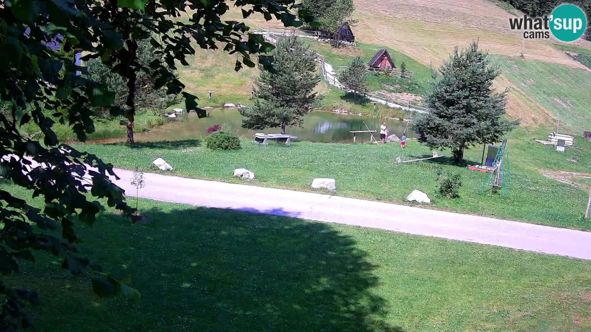 Teich auf dem Bauernhof Pr’Vrhovc | Webkamera