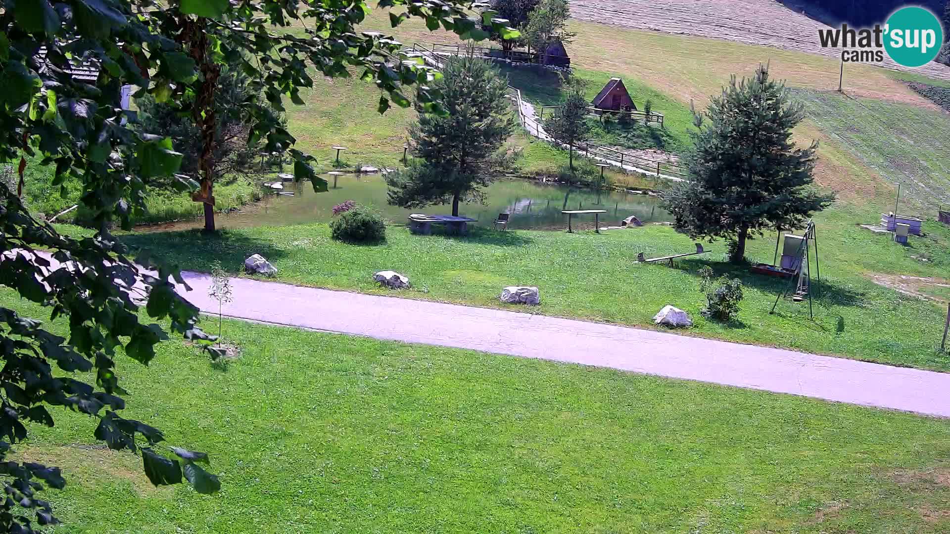 Étang à la ferme Pr’Vrhovc | Caméra en direct