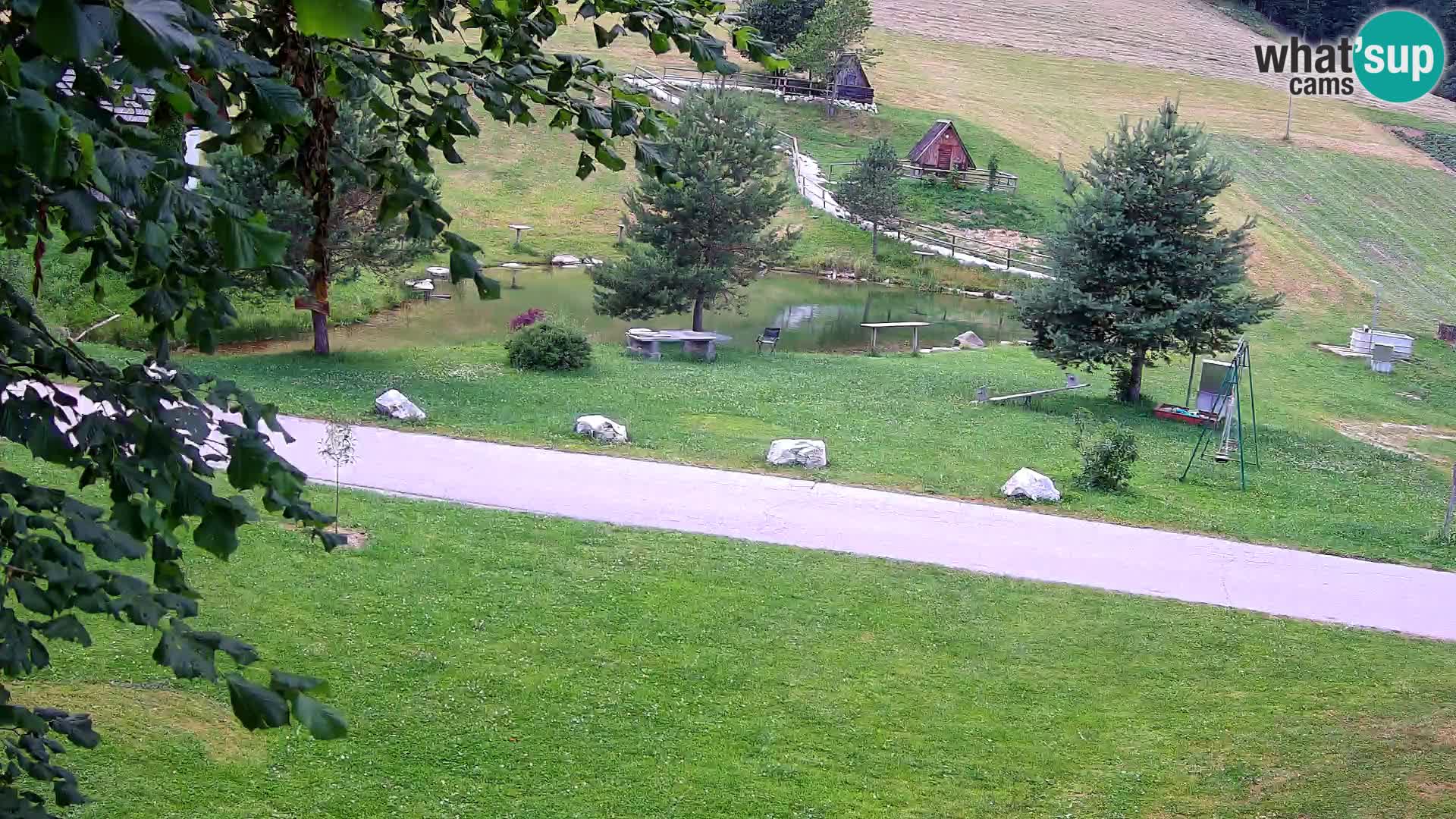 Teich auf dem Bauernhof Pr’Vrhovc | Webkamera