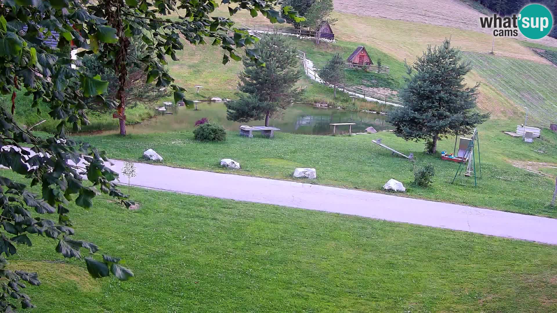 Pond at the Pr’Vrhovc Homestead Webcam