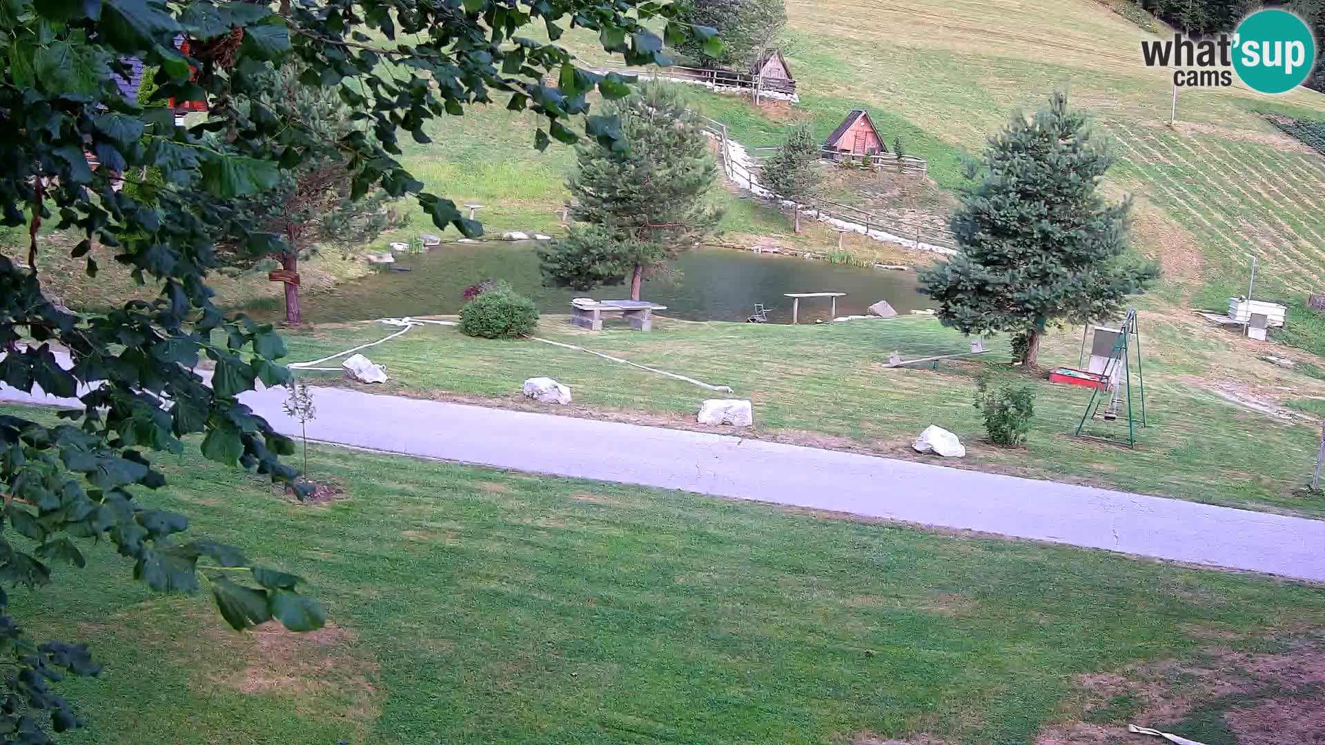 Teich auf dem Bauernhof Pr’Vrhovc | Webkamera