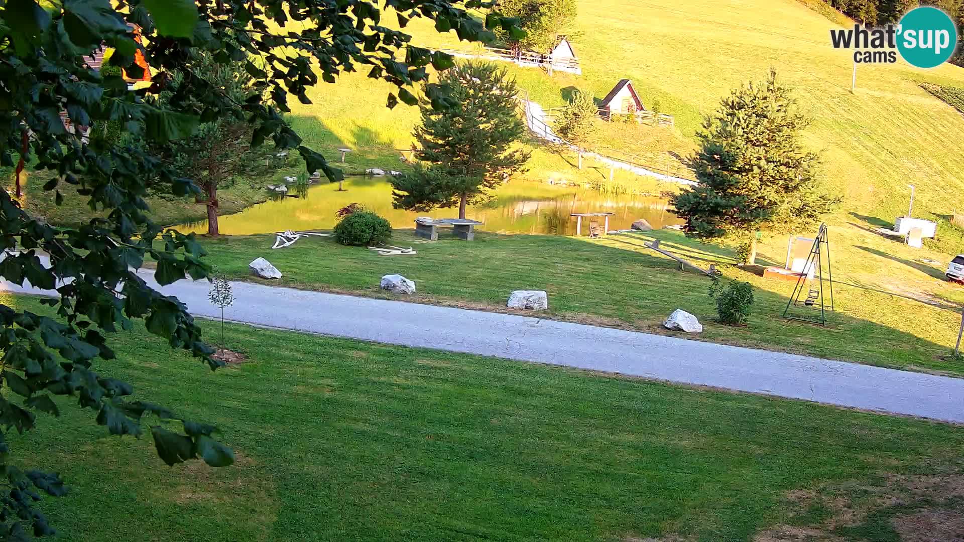 Teich auf dem Bauernhof Pr’Vrhovc | Webkamera