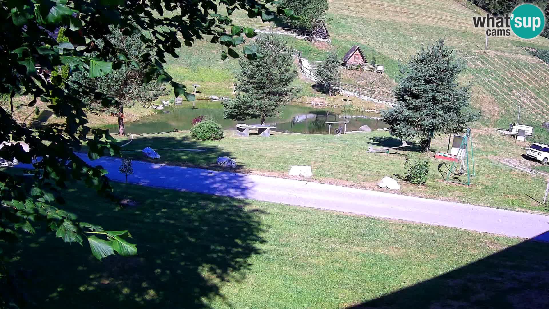 Teich auf dem Bauernhof Pr’Vrhovc | Webkamera