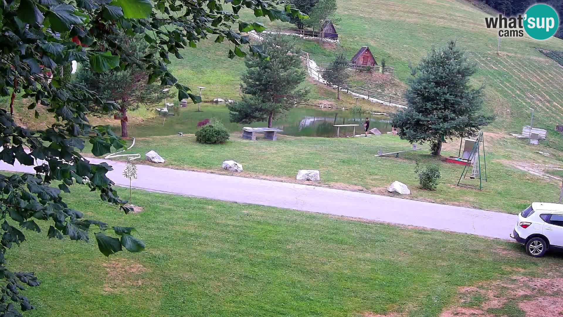 Stagno presso la Fattoria turistica Pr’Vrhovc | webcam in diretta