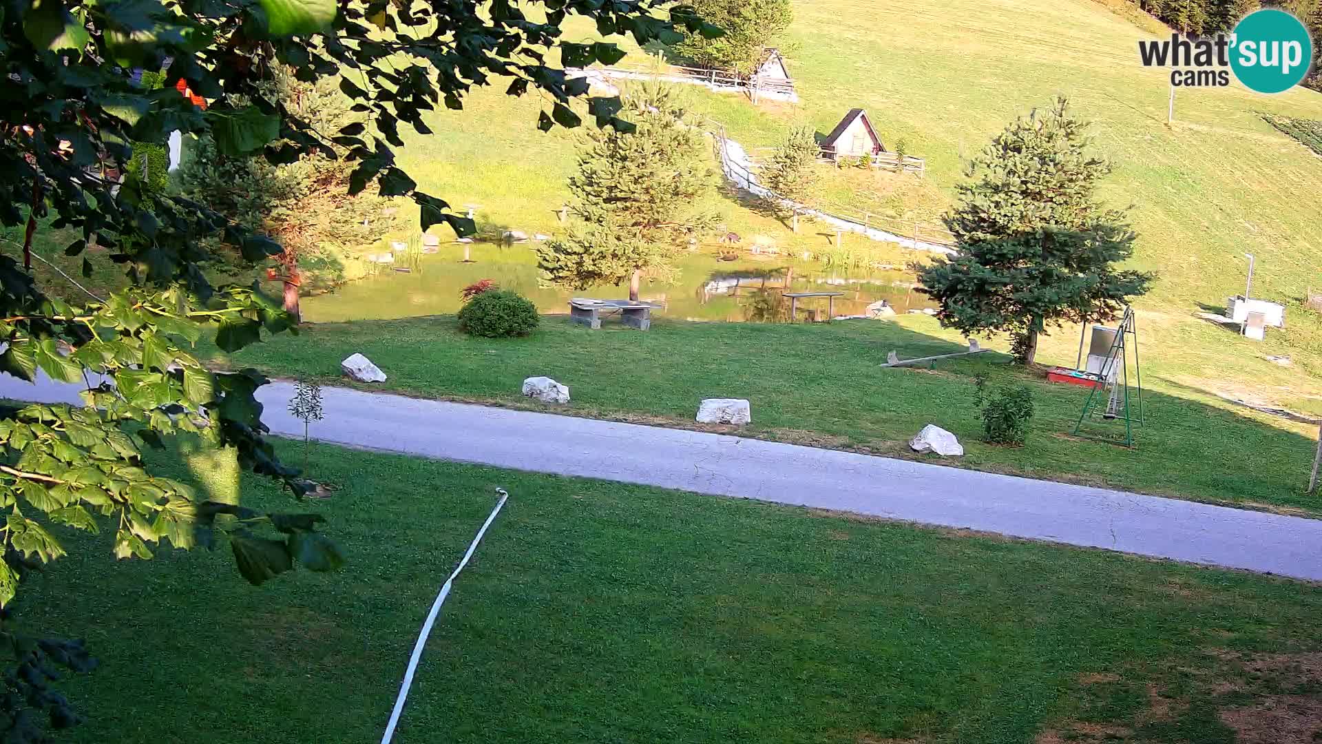 Teich auf dem Bauernhof Pr’Vrhovc | Webkamera