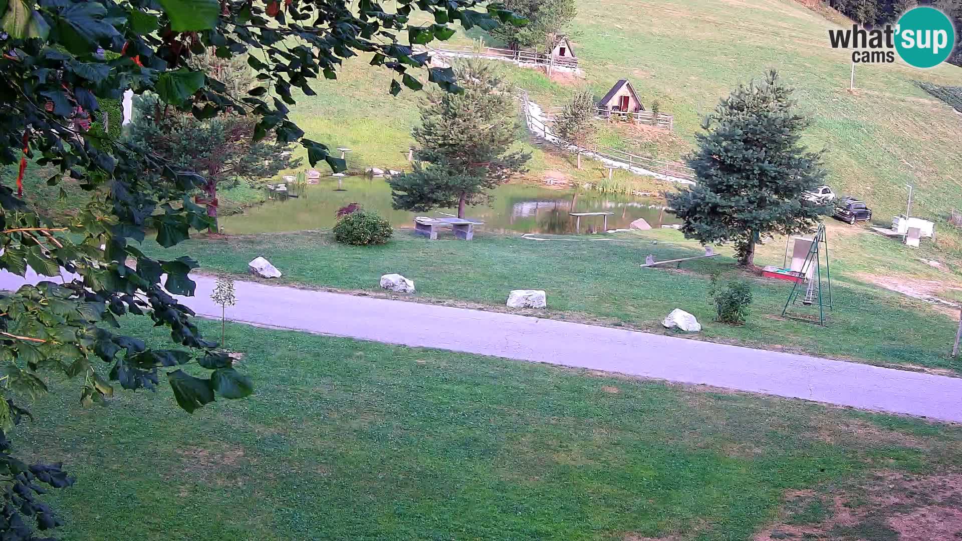 Teich auf dem Bauernhof Pr’Vrhovc | Webkamera