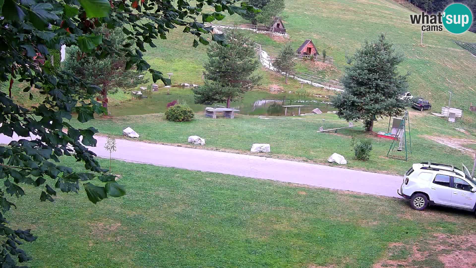 Stagno presso la Fattoria turistica Pr’Vrhovc | webcam in diretta
