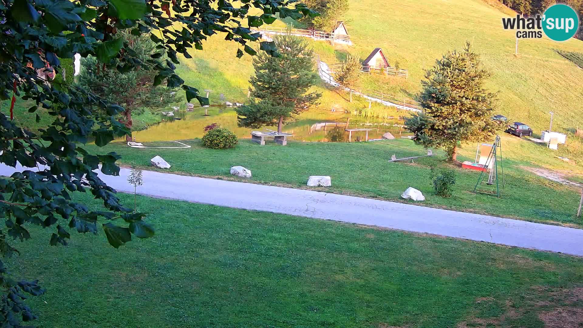 Teich auf dem Bauernhof Pr’Vrhovc | Webkamera