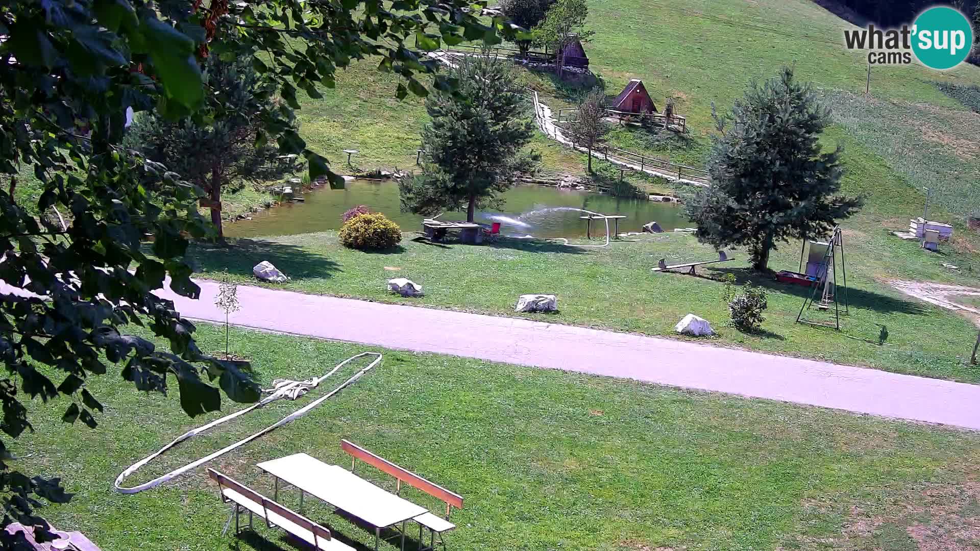 Pond at the Pr’Vrhovc Homestead Webcam