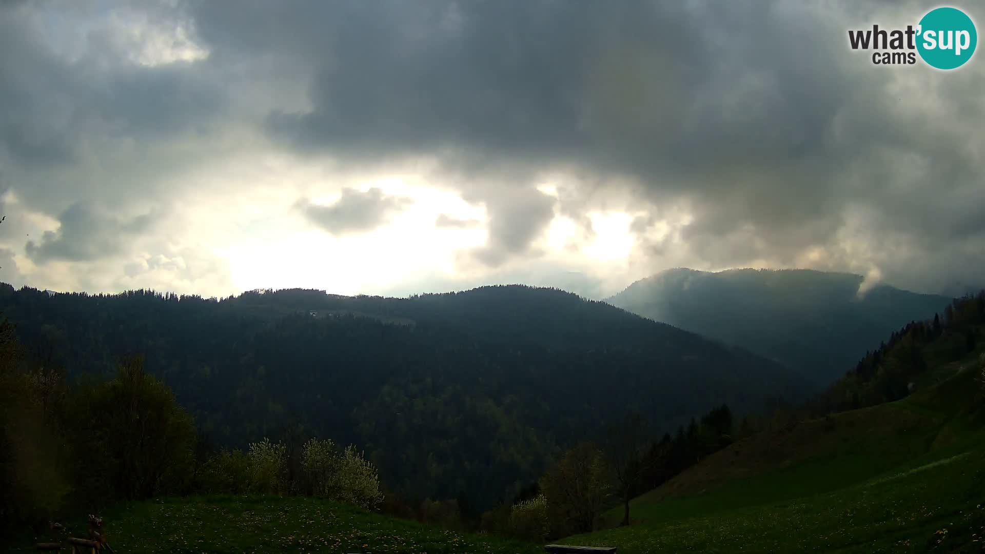 Webcam Brunarica Dražgoše – Live View of Ratitovec (1666 m)