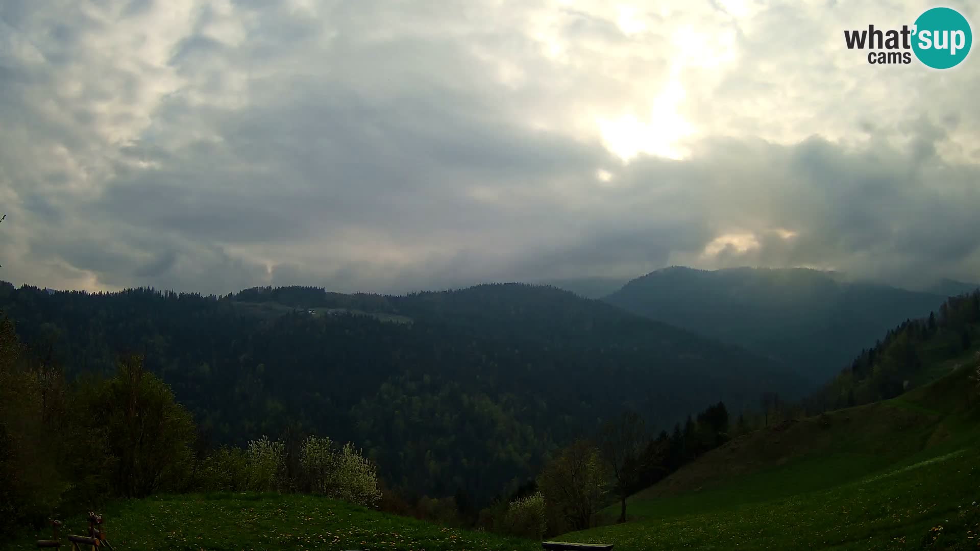 Webcam Brunarica Dražgoše – Vista live sul Ratitovec (1666 m)