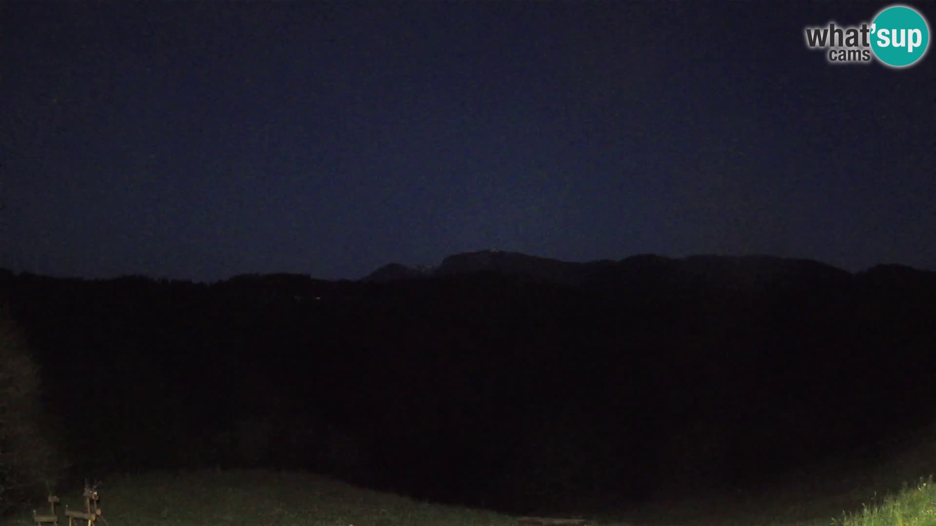 Webcam Brunarica Dražgoše – Live View of Ratitovec (1666 m)