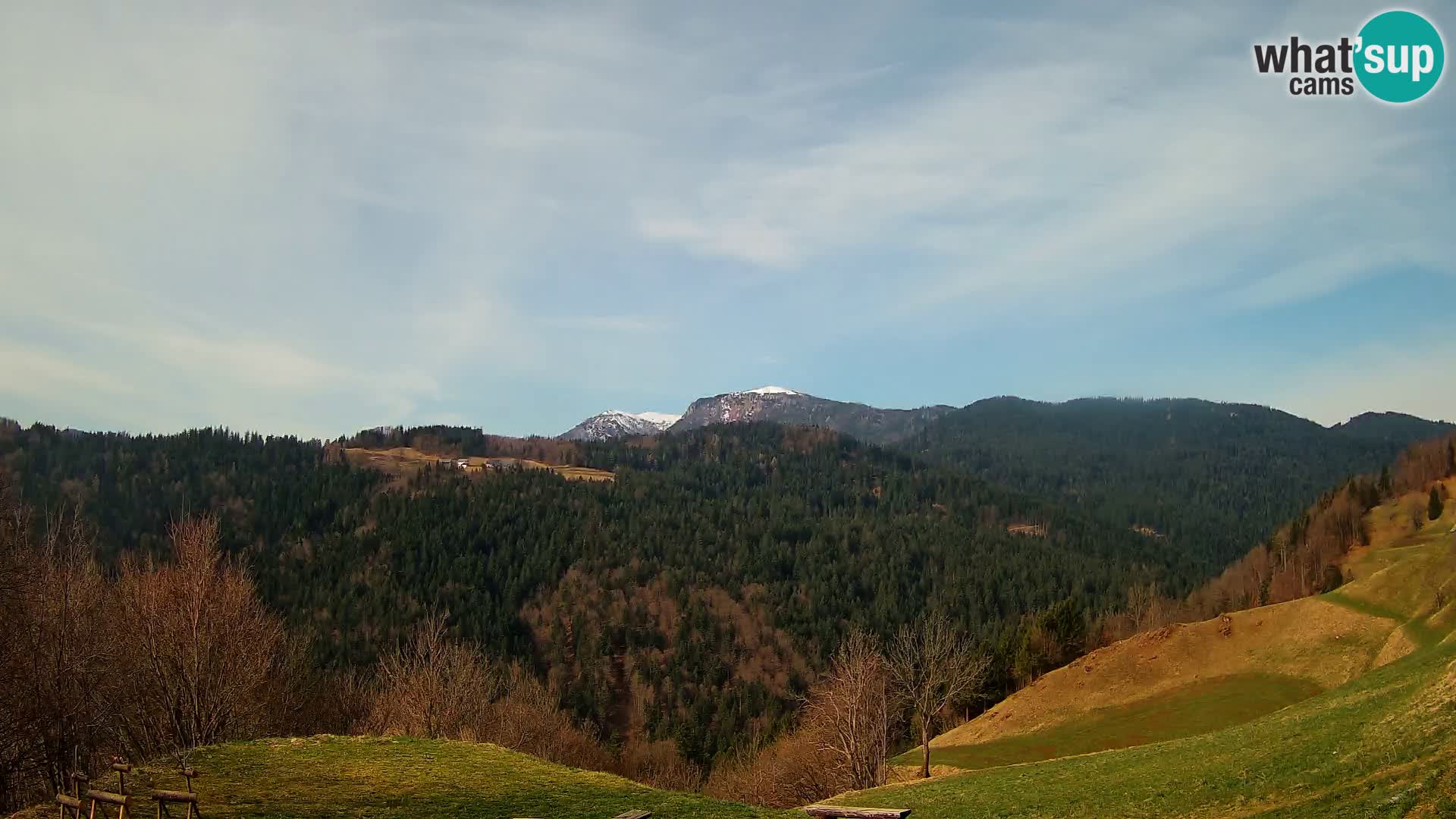 Webcam Brunarica Dražgoše – Liveblick auf Ratitovec (1666 m)