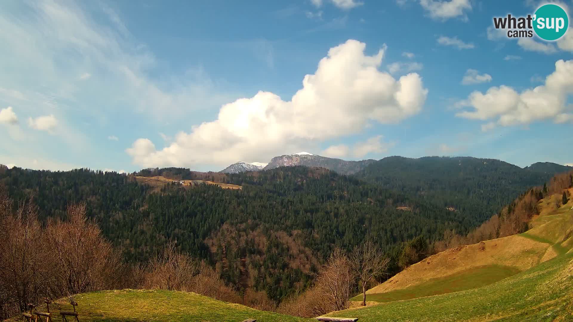 Webcam Brunarica Dražgoše – Liveblick auf Ratitovec (1666 m)