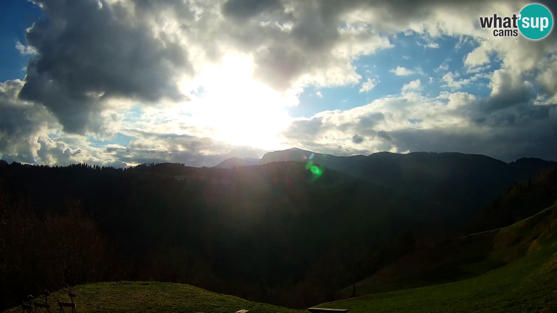 Webcam Brunarica Dražgoše – Liveblick auf Ratitovec (1666 m)