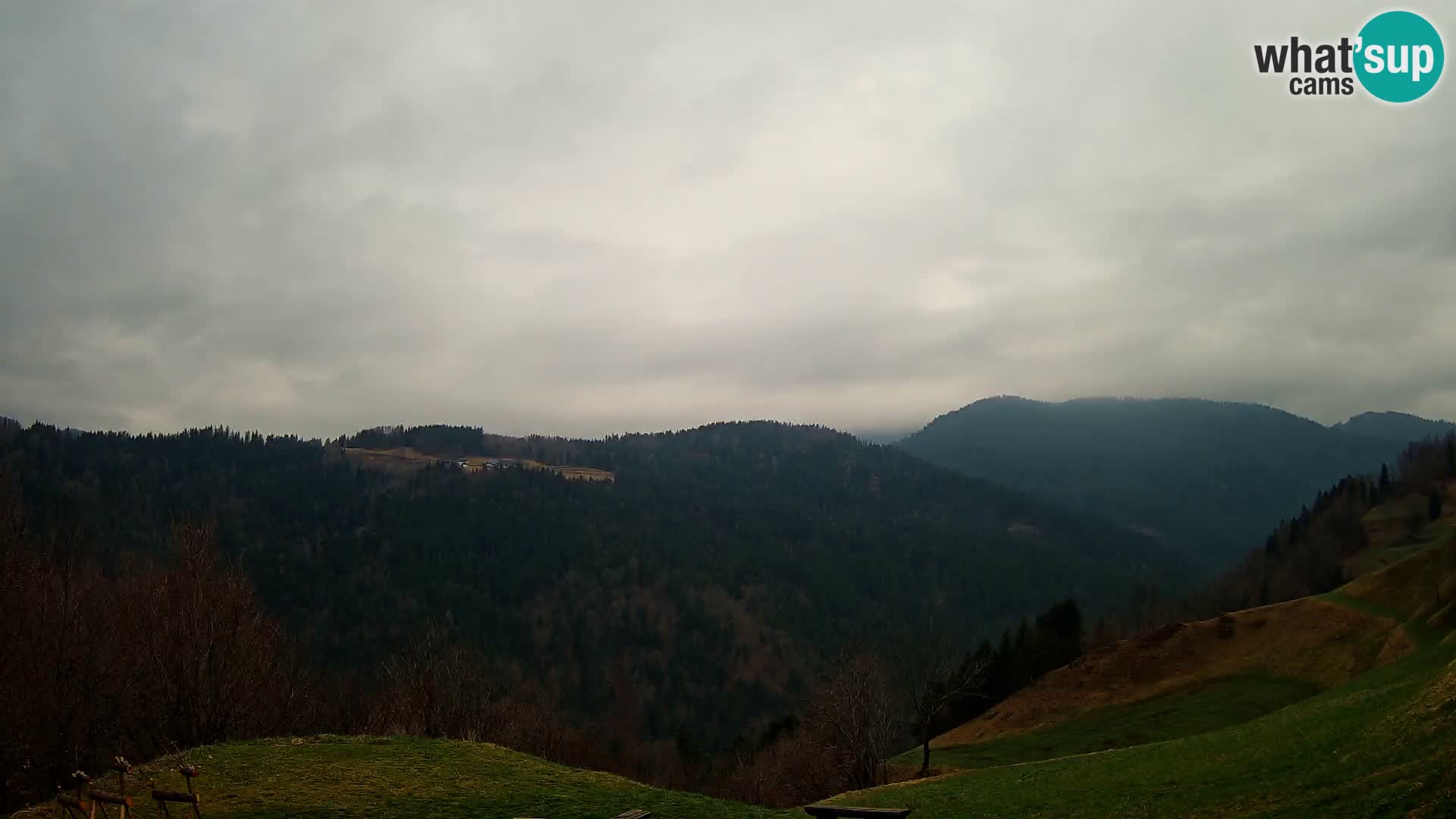 Web kamera Brunarica Dražgoše – Pogled uživo na Ratitovec (1666 m)