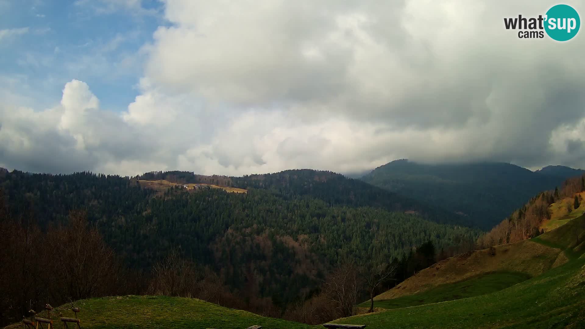Webcam Brunarica Dražgoše – Live View of Ratitovec (1666 m)