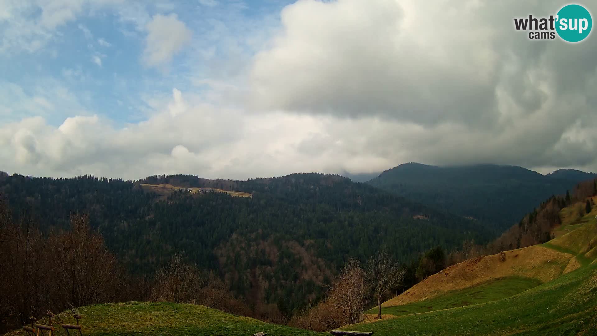 Webcam Brunarica Dražgoše – Live View of Ratitovec (1666 m)