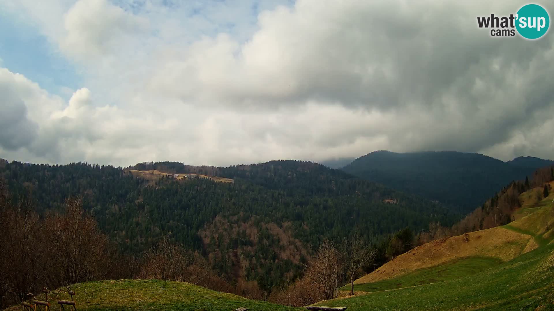 Webcam Brunarica Dražgoše – Live View of Ratitovec (1666 m)