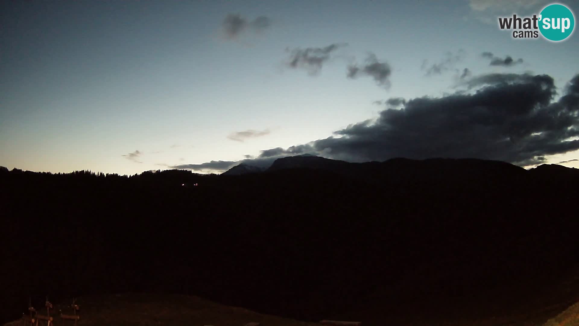 Webcam Brunarica Dražgoše – Live View of Ratitovec (1666 m)